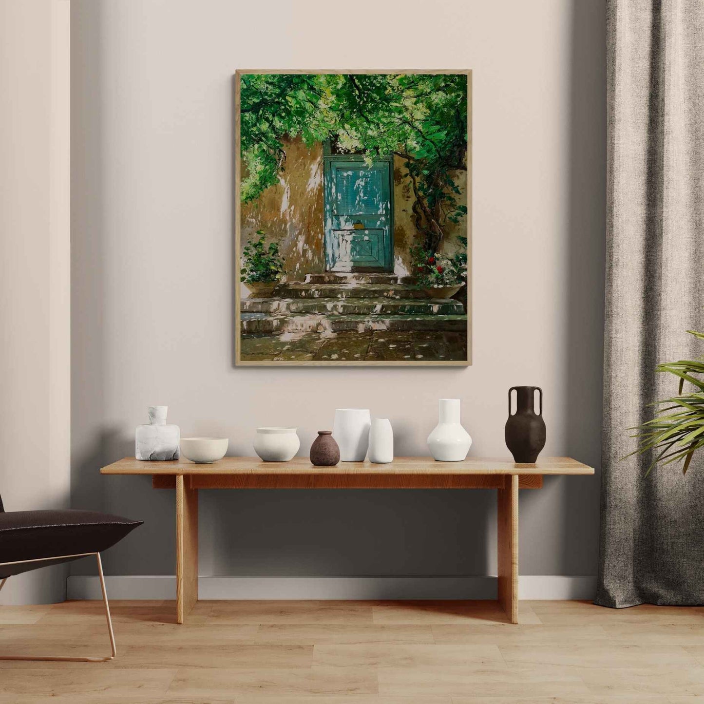La Puerta Turquesa 100 x 80 cm