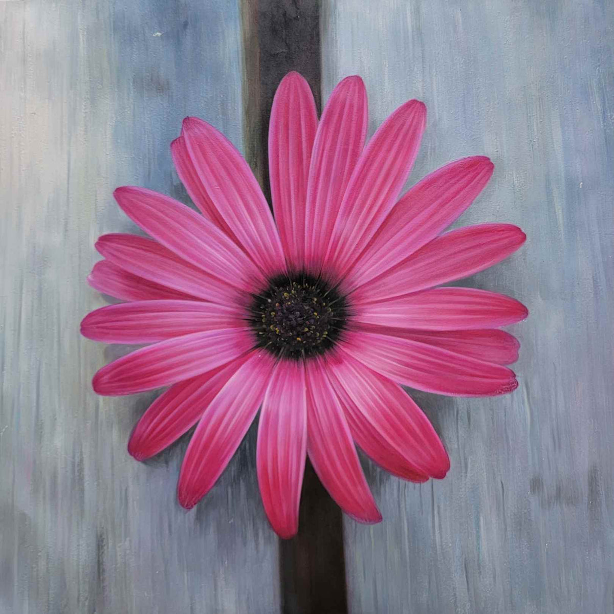 Comprar cuadro de arte botánico con flor en primer plano y técnica realista