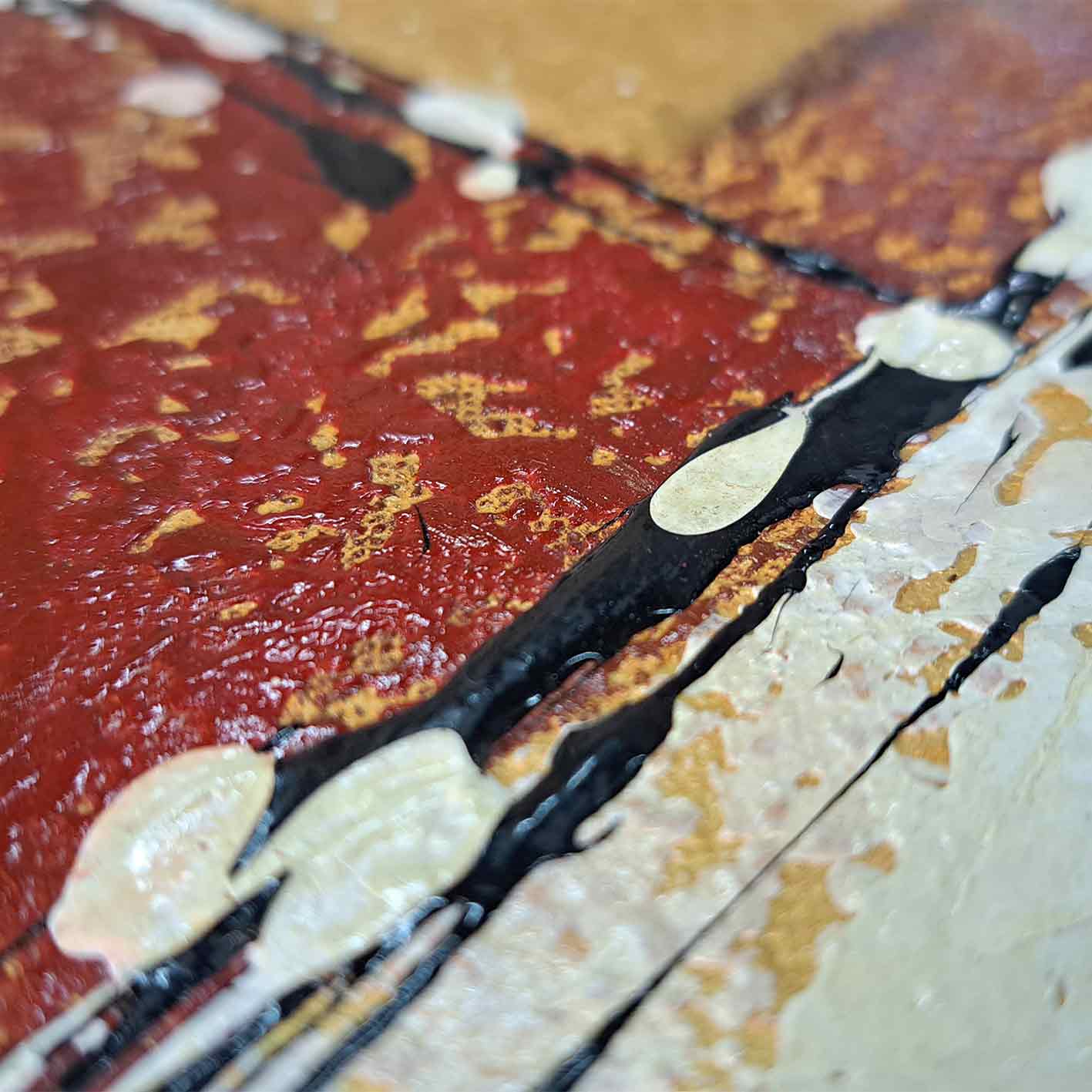 Cuadro Abstracto Relinta 80x80 cm Textura