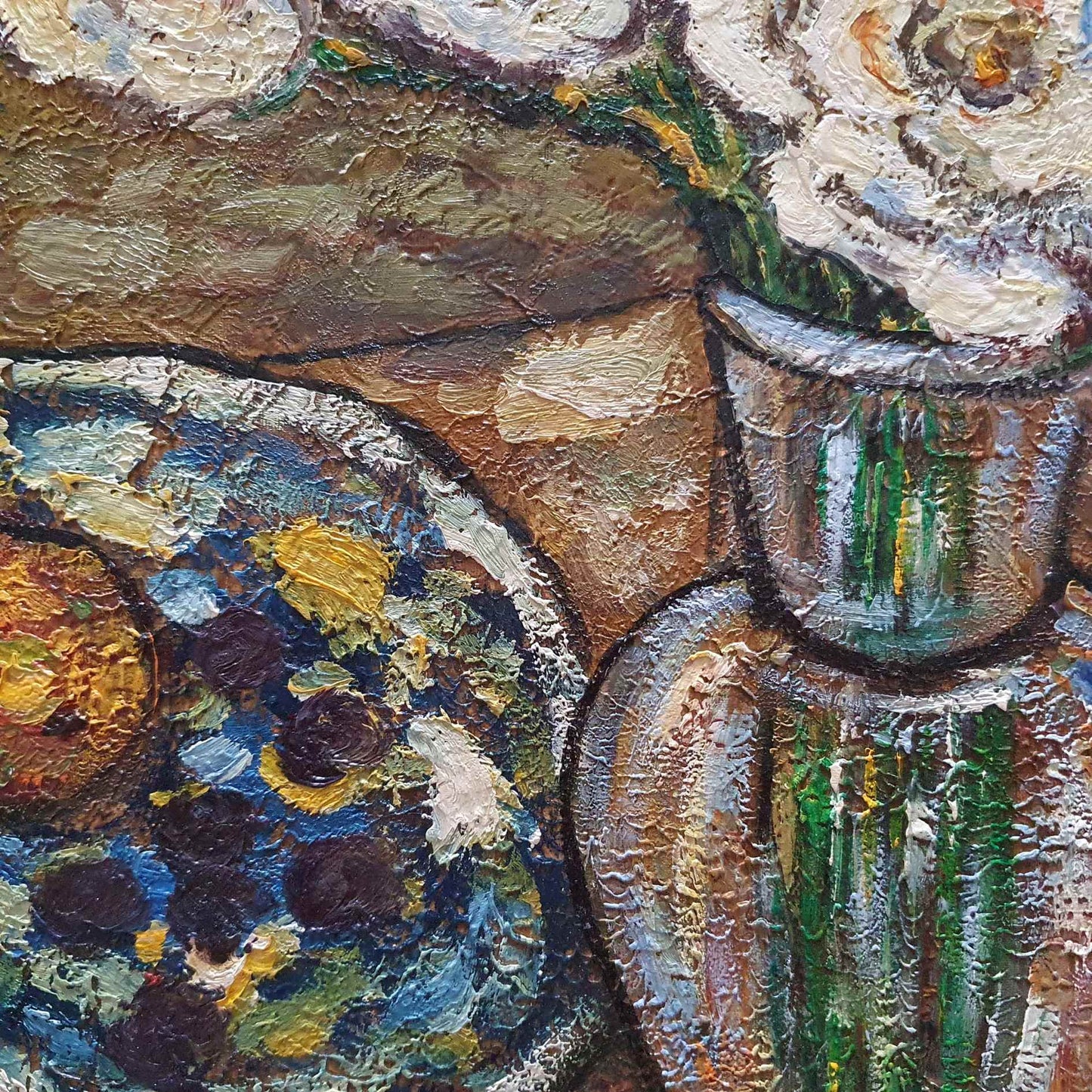 Cuadro Bodegon Estilo Van Gogh 60x50 cm Texturas