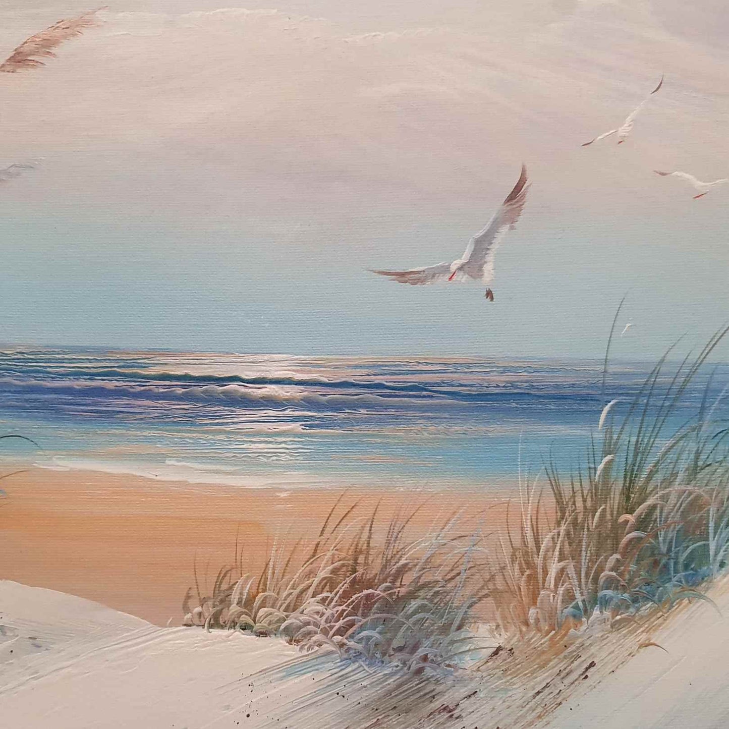 Cuadro Oleo Lienzo Pintura Las Dunas 60x50 cm