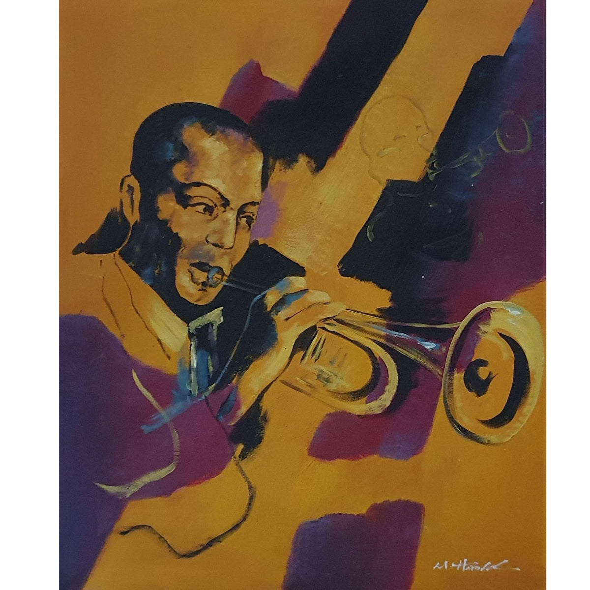 Cuadro Arte Pop Negro 50x60 cm