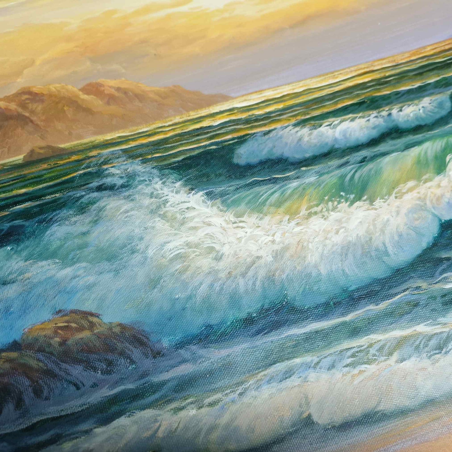 Cuadro Marina Olas 90x60 cm