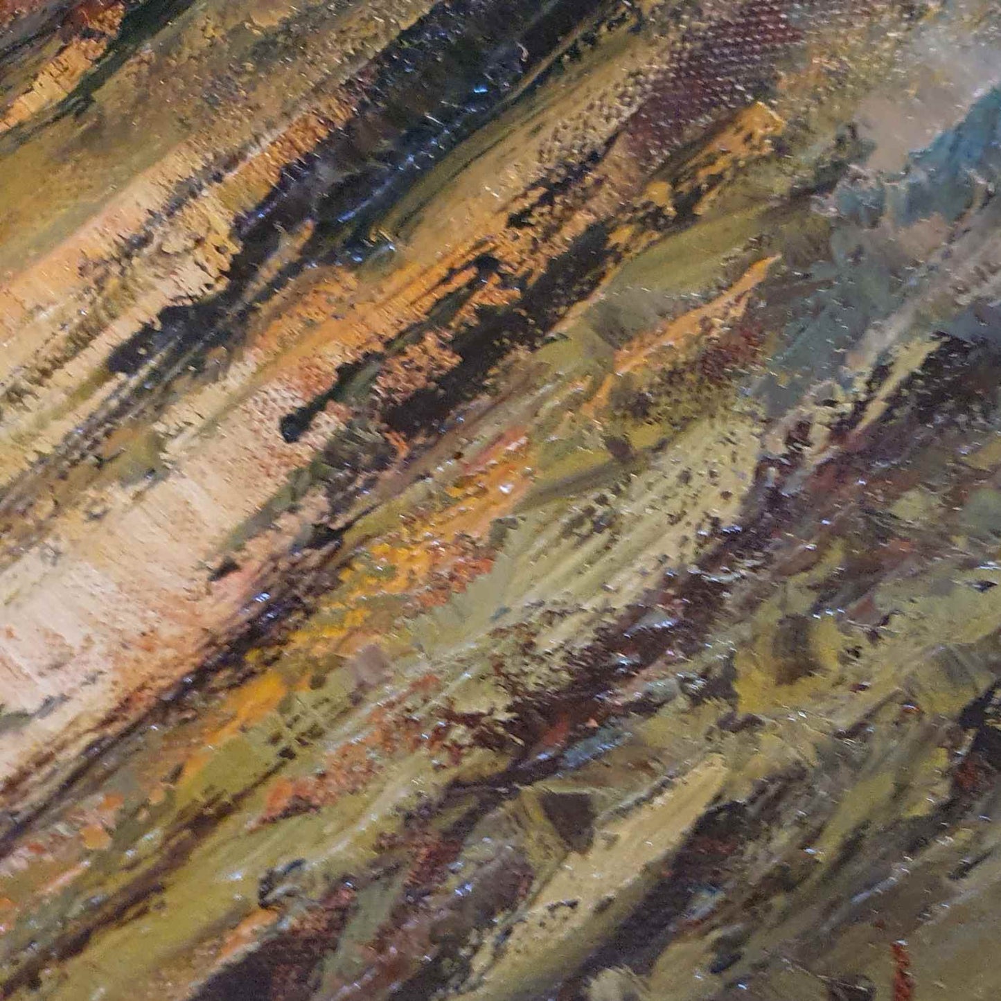 texturas Cuadro al óleo bosque