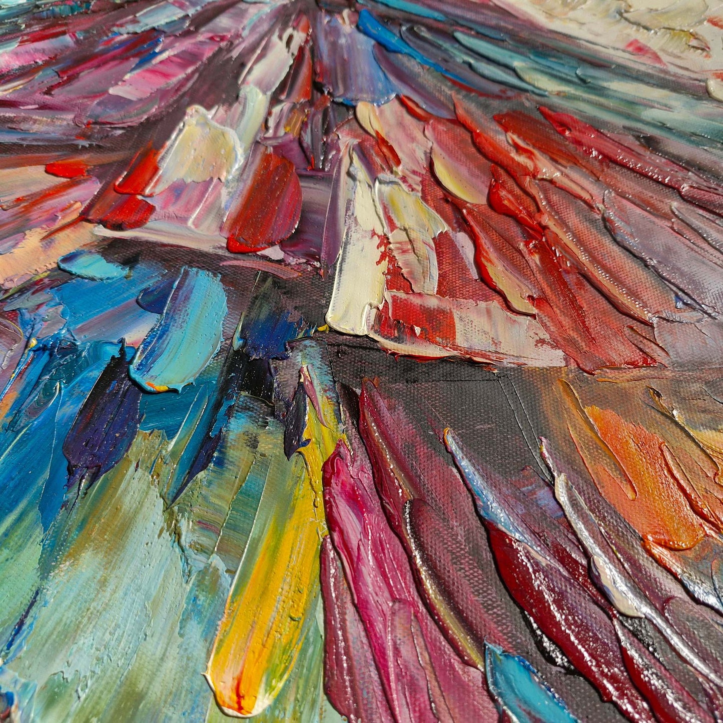 Cuadro al óleo de estilo moderno para decoración interior