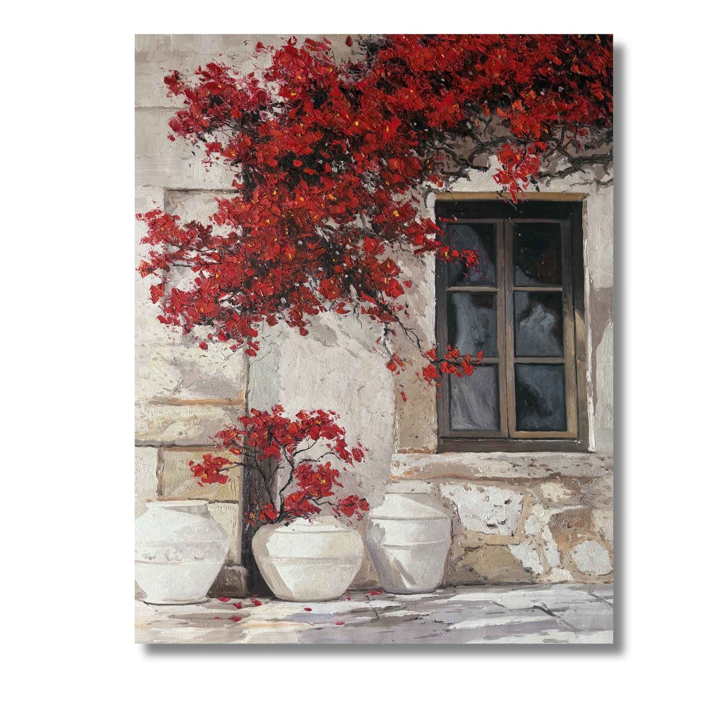 Pintura al óleo de estilo mediterráneo para el hogar