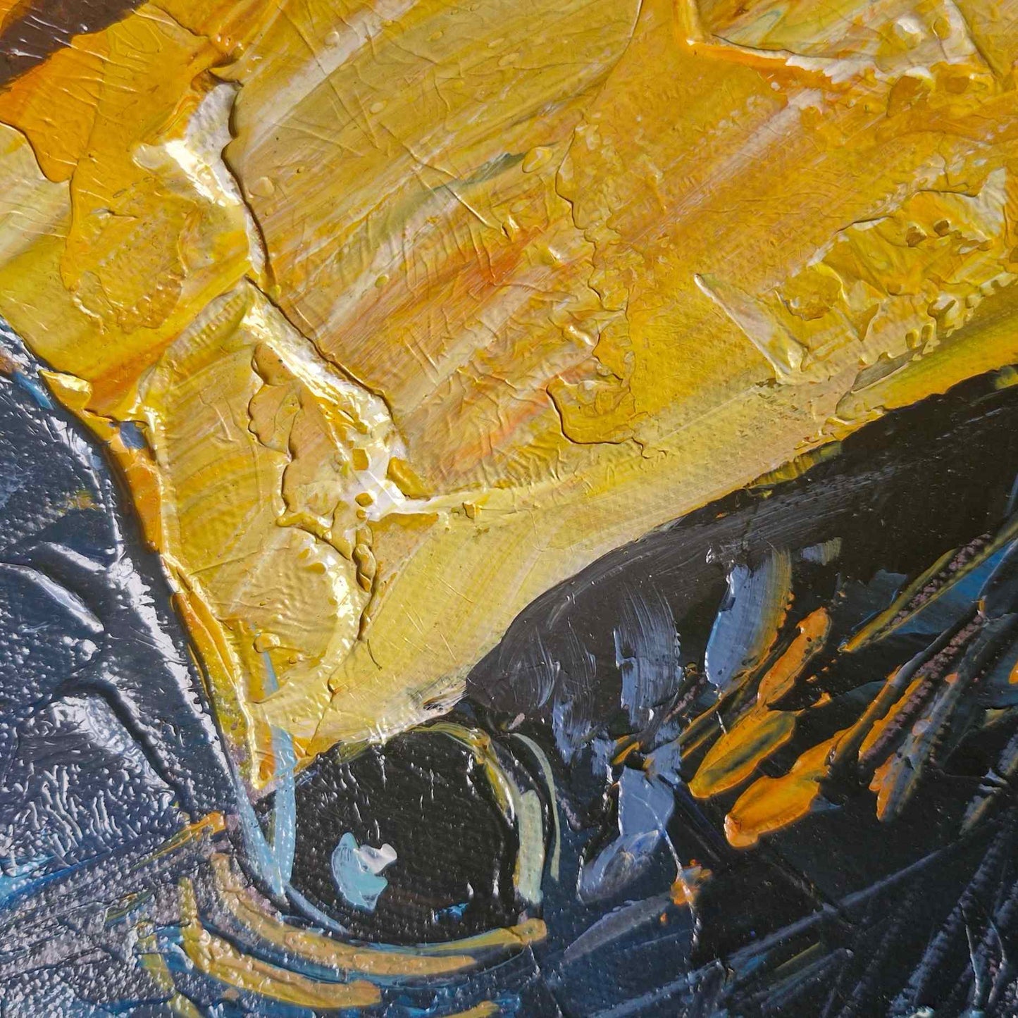 Cuadro original toro bravo moderno textura