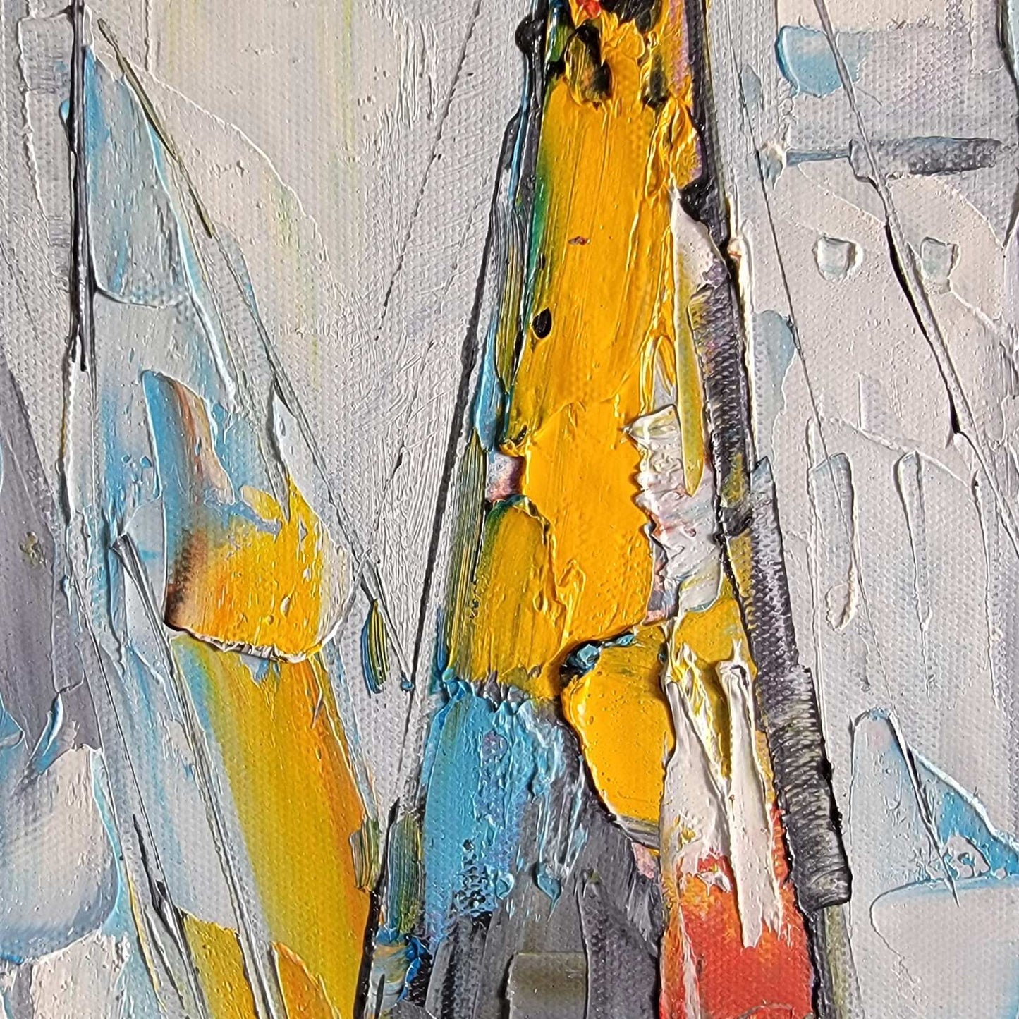 Pintura Barcos Velas Colores 120x60 cm