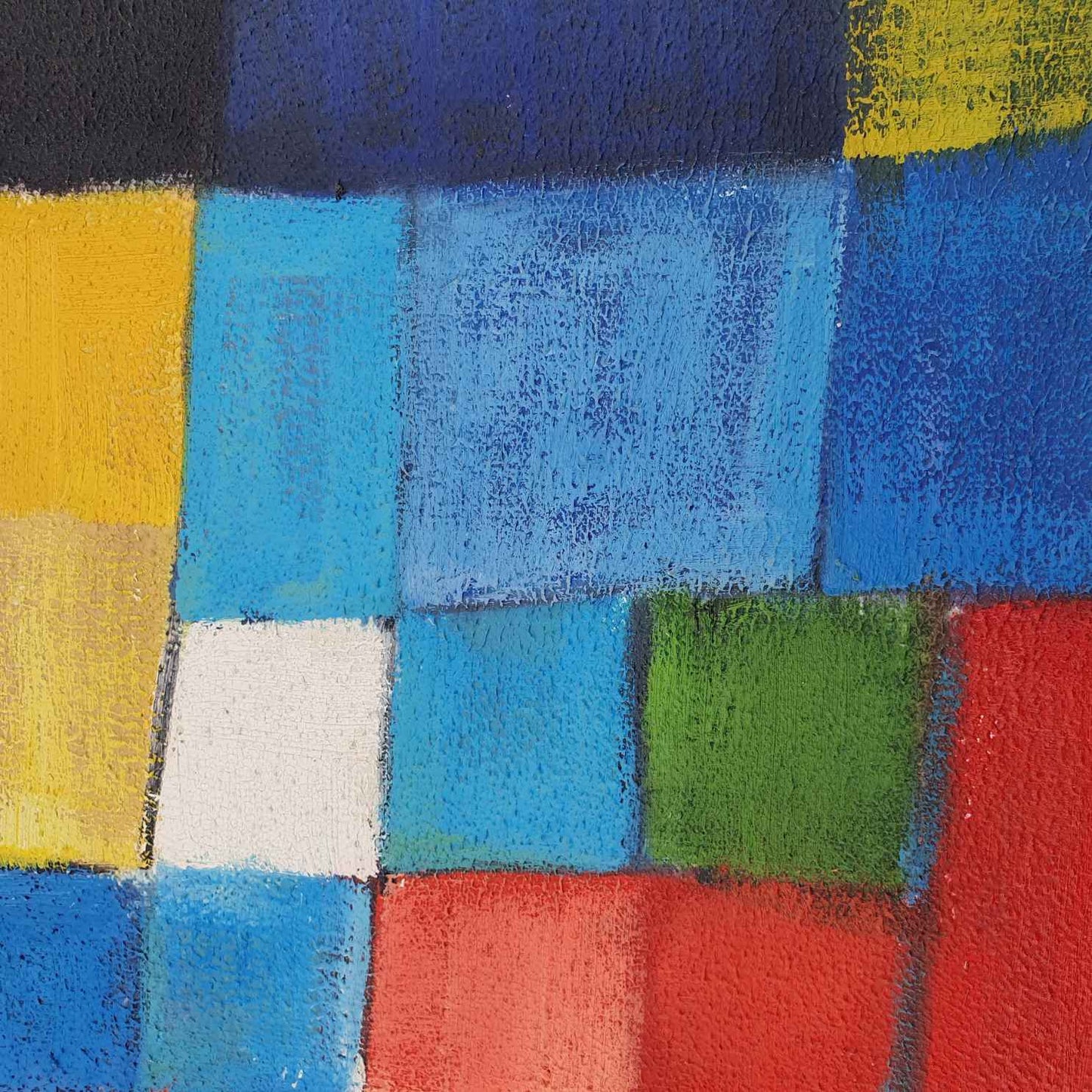 Textura de obra de arte abstracta con estructura geométrica y colores intensos