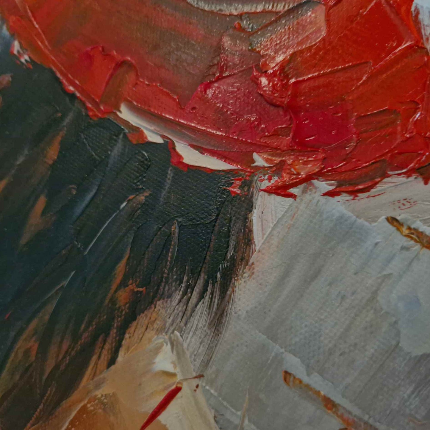 Cuadro decorativo de mujer caminando en un entorno urbano