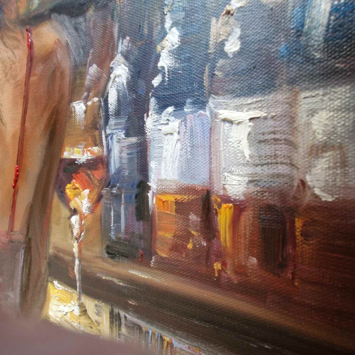 Textura de obra de arte de mujer en la barra, estilo contemporáneo