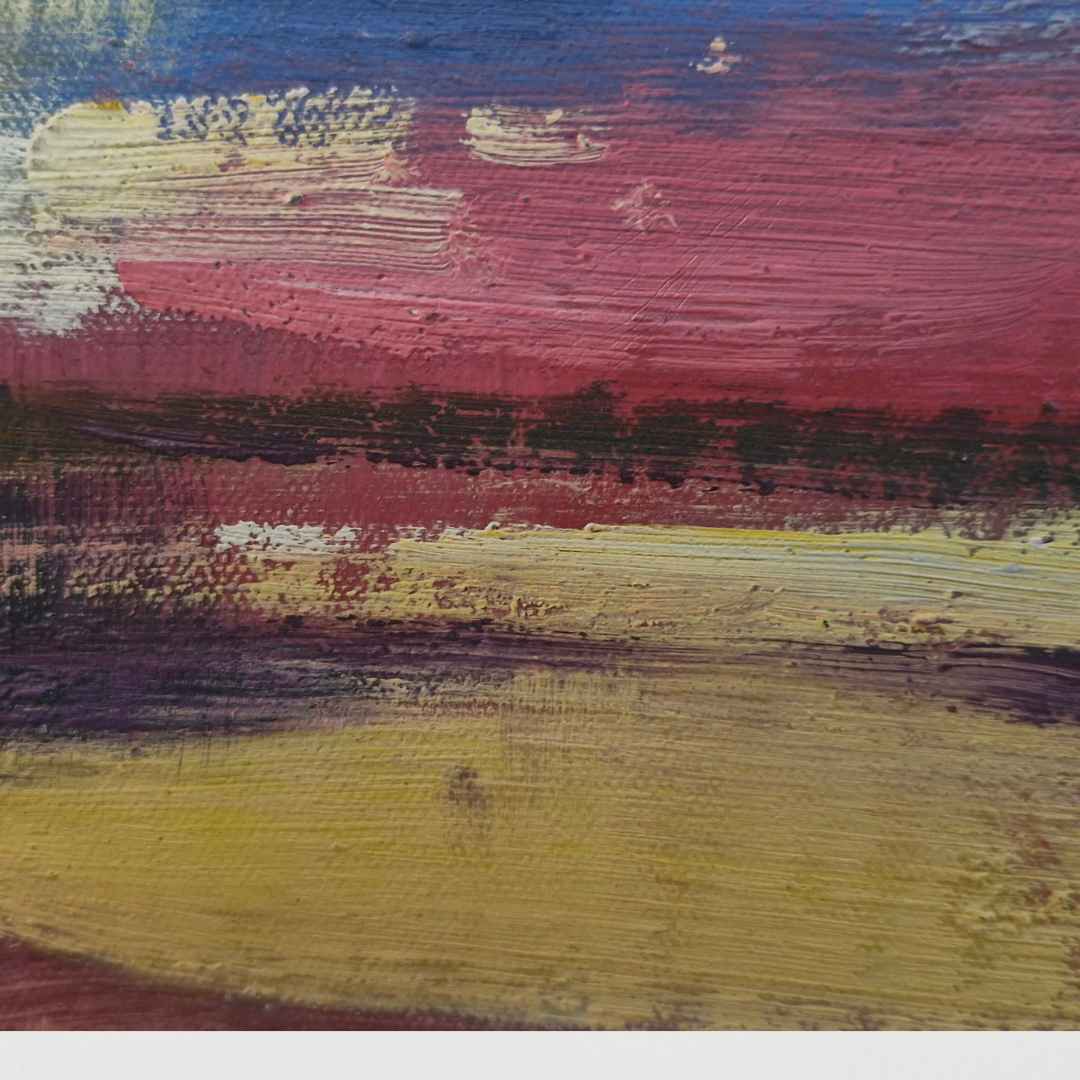 Cuadro decorativo al óleo con firma de artista