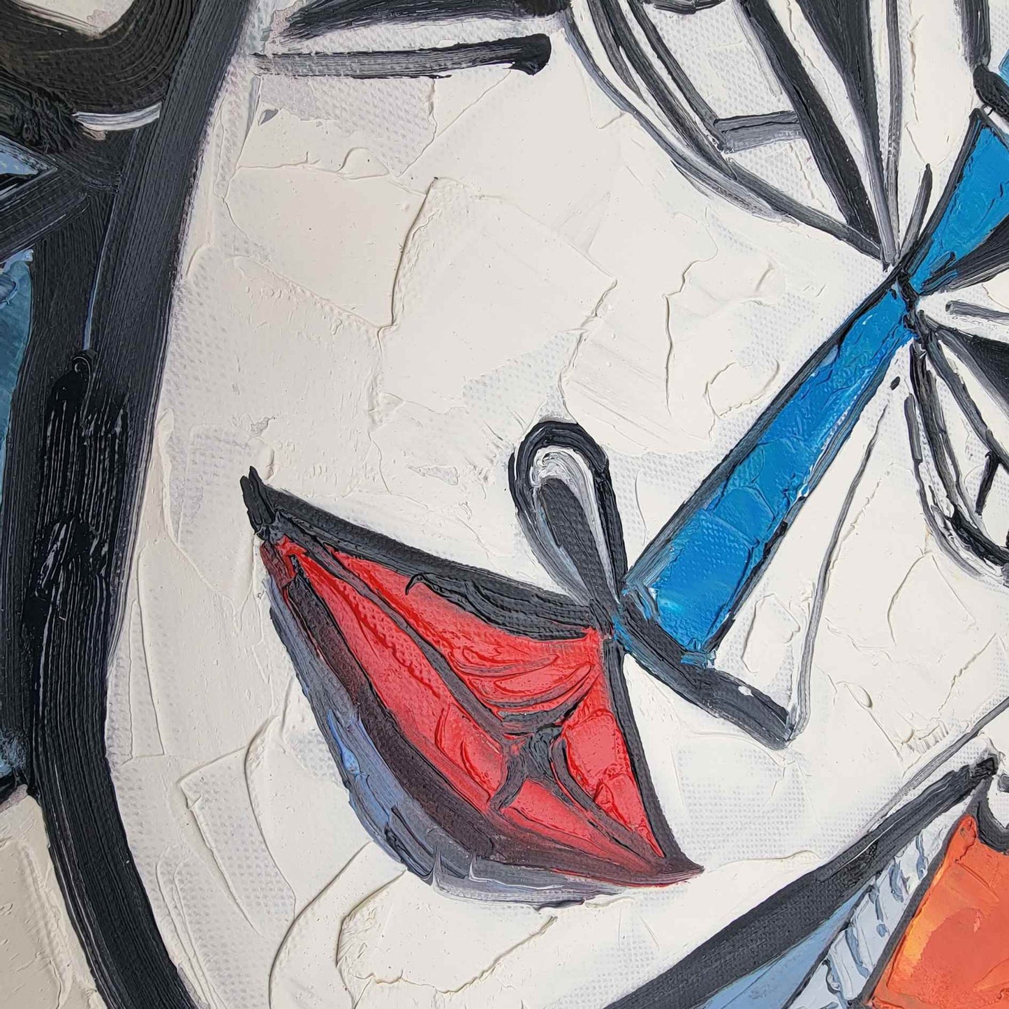 Picasso Painting Details of a Face 110x70 cm