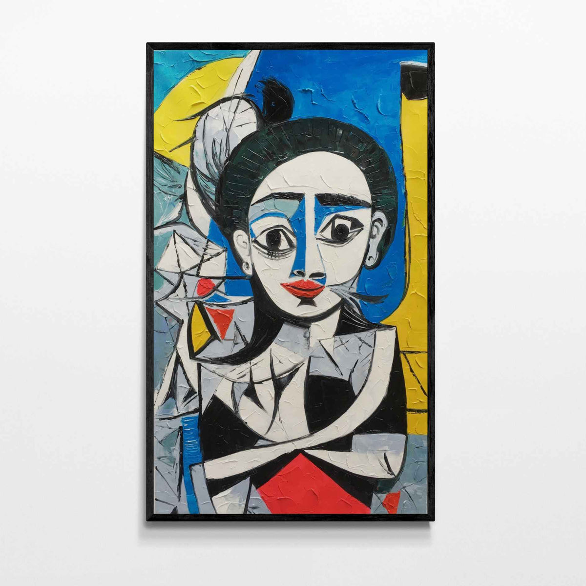 cuadro cubismo estilo picasso rostro
