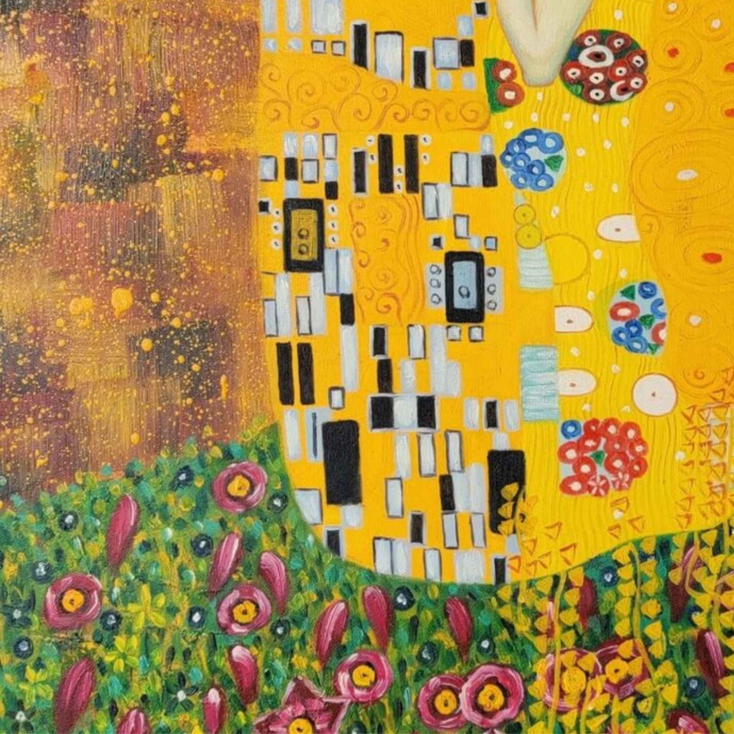 cuadro de Gustav Klimt beso 6