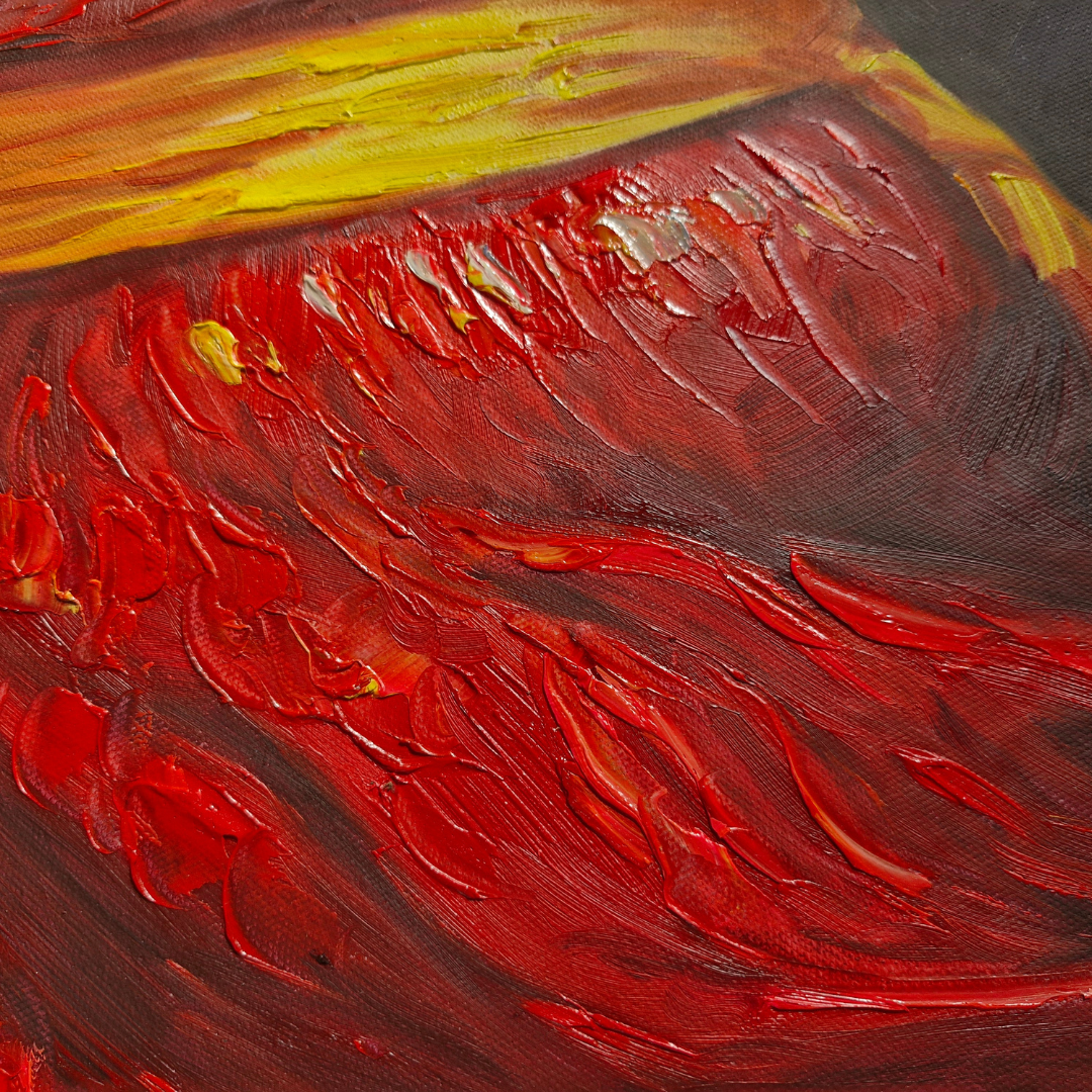 Obra de arte original lista para colgar