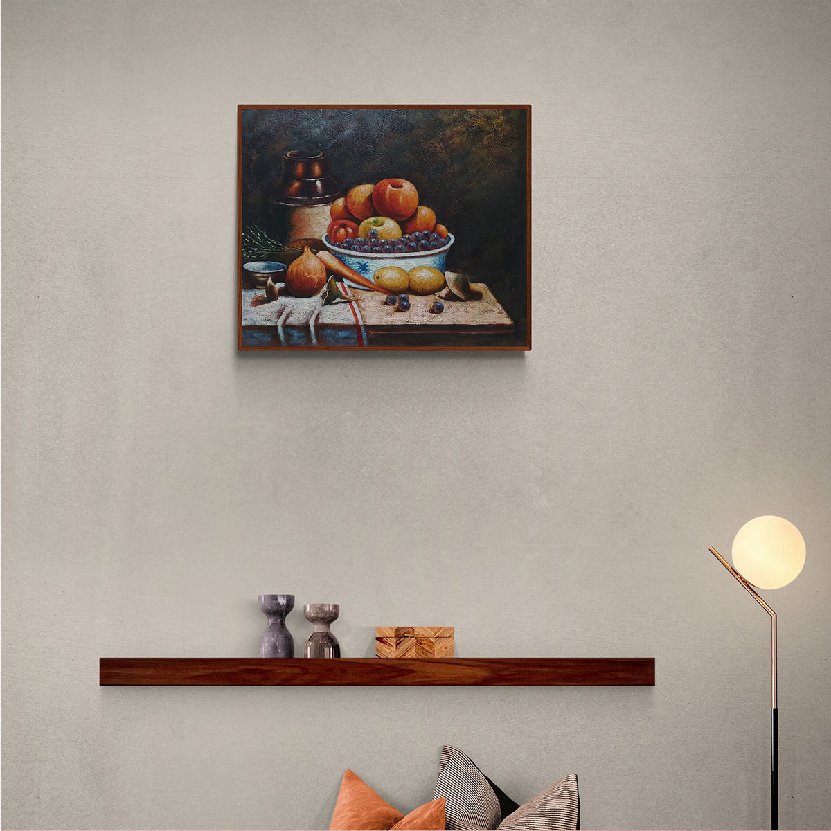 Cuadro Bodegón de Mesa al Óleo 60x50 cm – Pintado a Mano