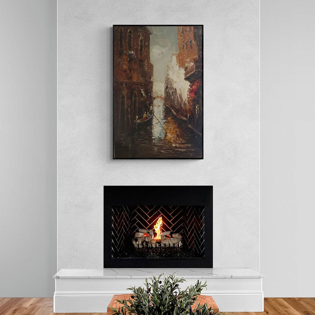 Cuadro Veneciano Canal 60x90 cm