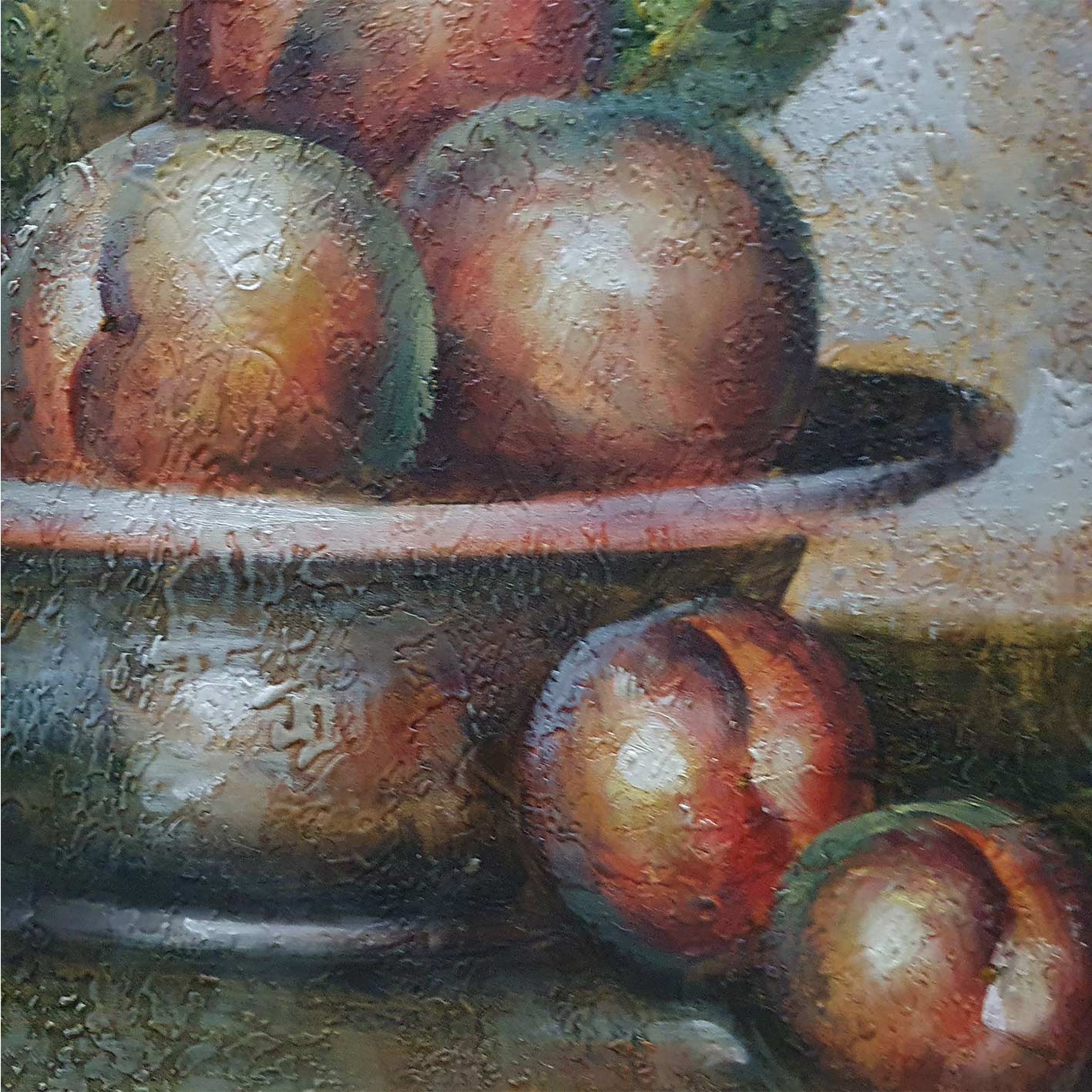 Fruchtstillleben Diptychon Gemälde 60x50 cm [2 Stück]