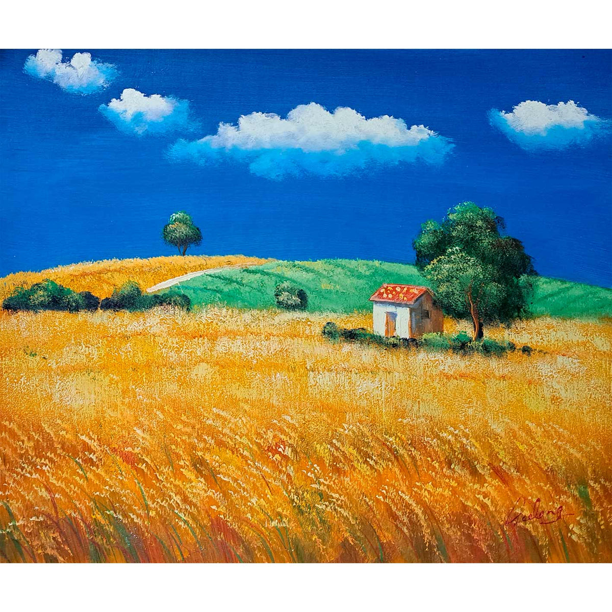Cuadro Casita Árbol 60x50 cm
