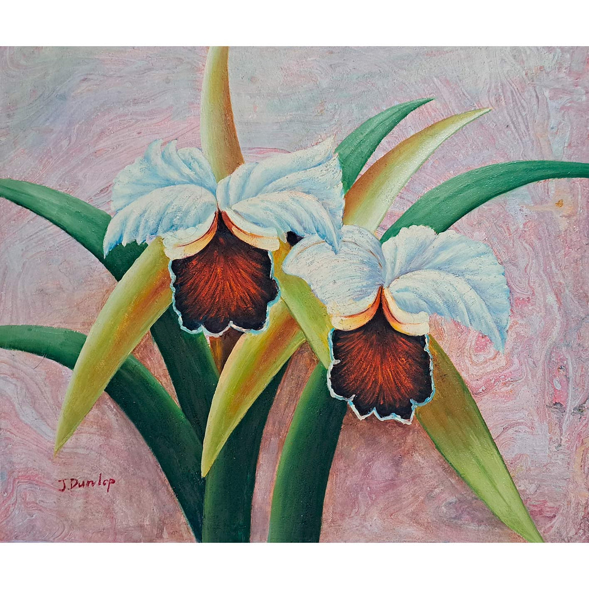 Orchideengemälde 60x50 cm