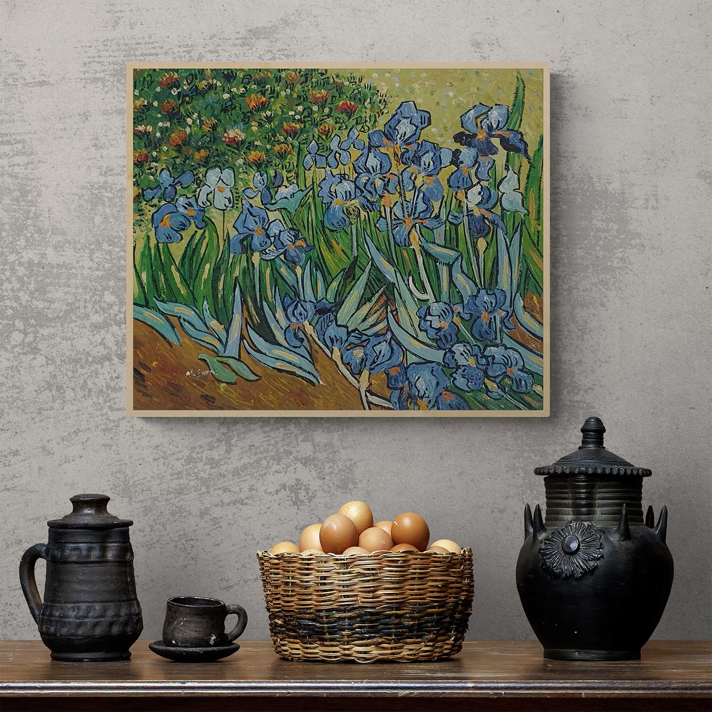 Van Gogh painting Lilies 60x50 cm