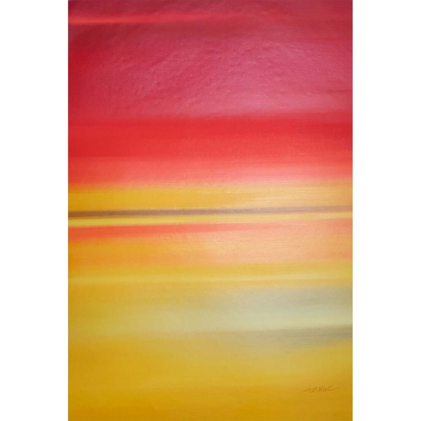 Pintura Minimalista roja amarilla