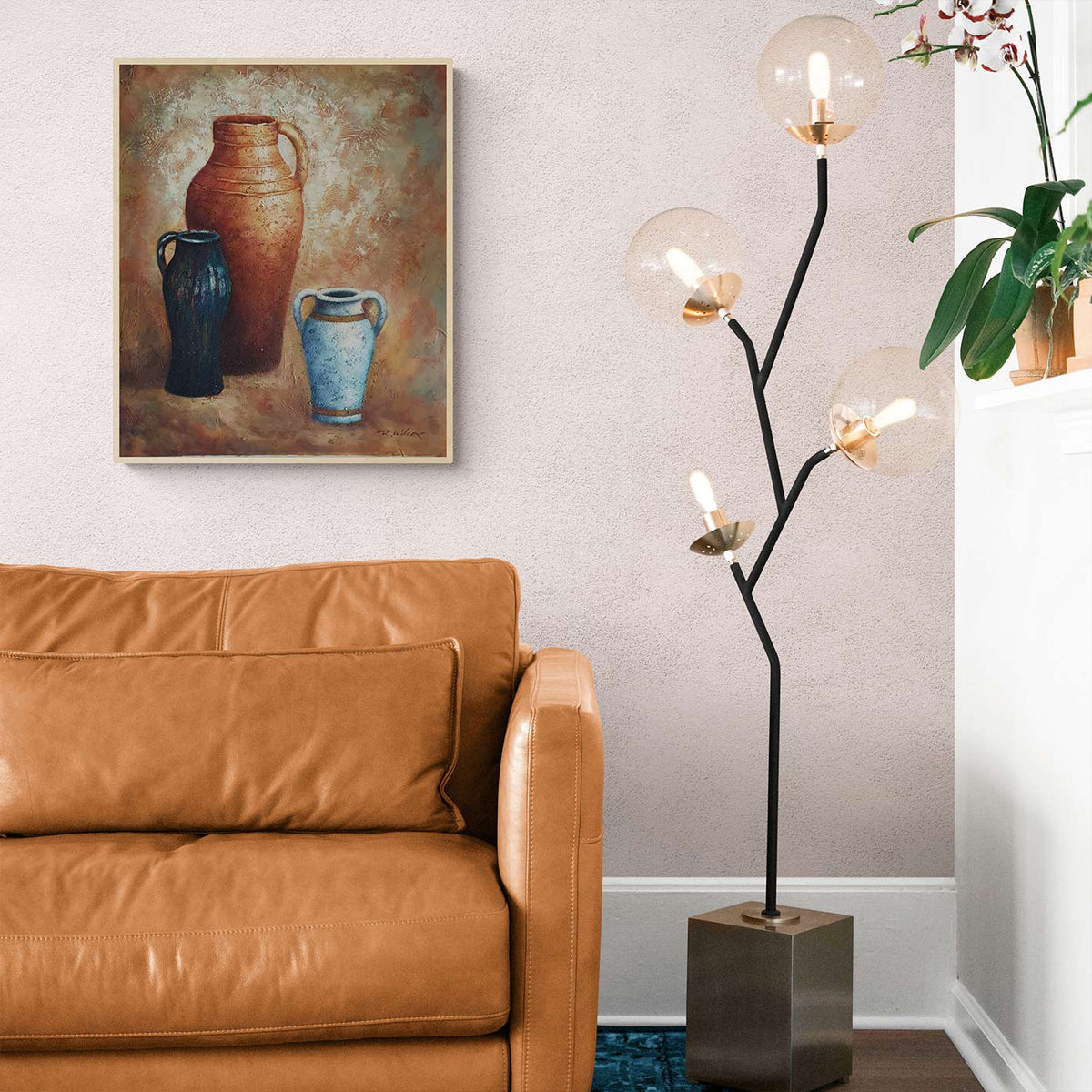 Cuadro Bodegon Anforas IV 50x60 cm
