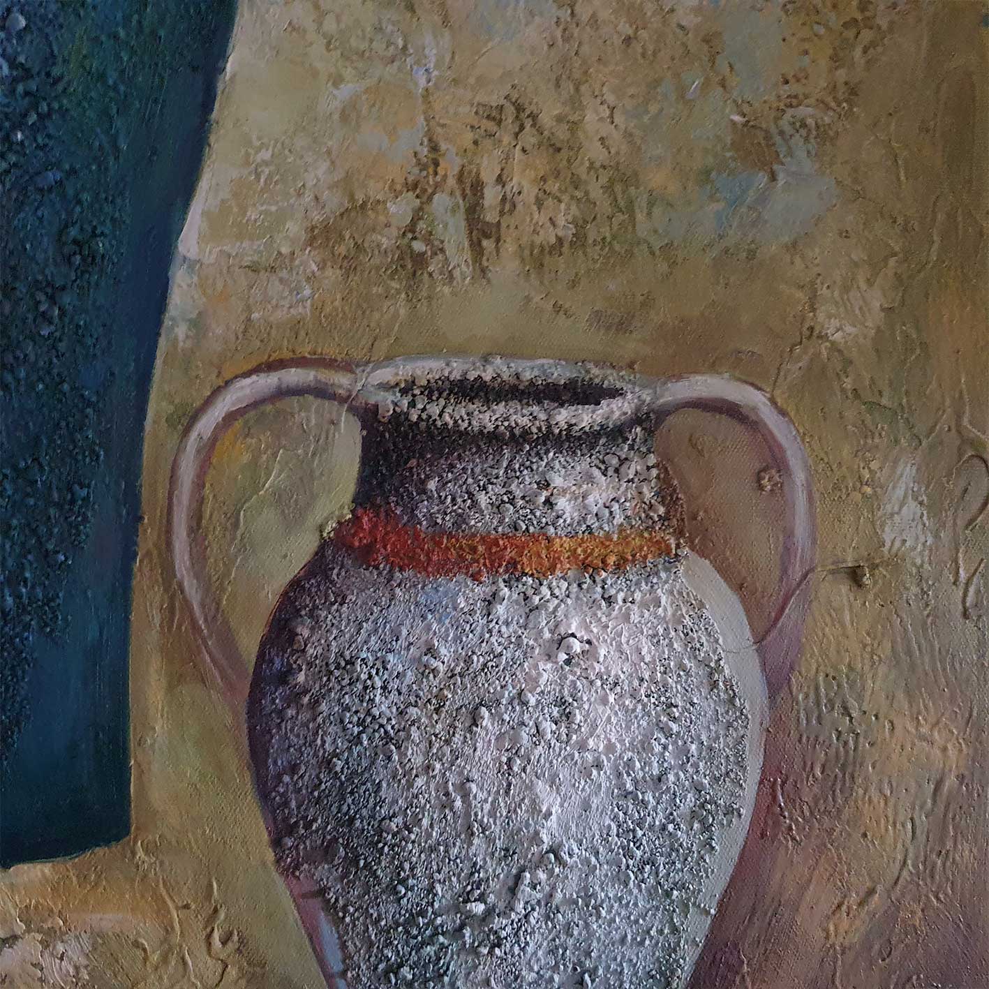 Cuadro Bodegon Anforas 50x60 cm Texturas