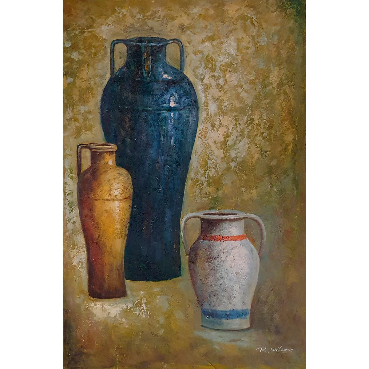 Cuadro Bodegon Anforas 60x90 cm