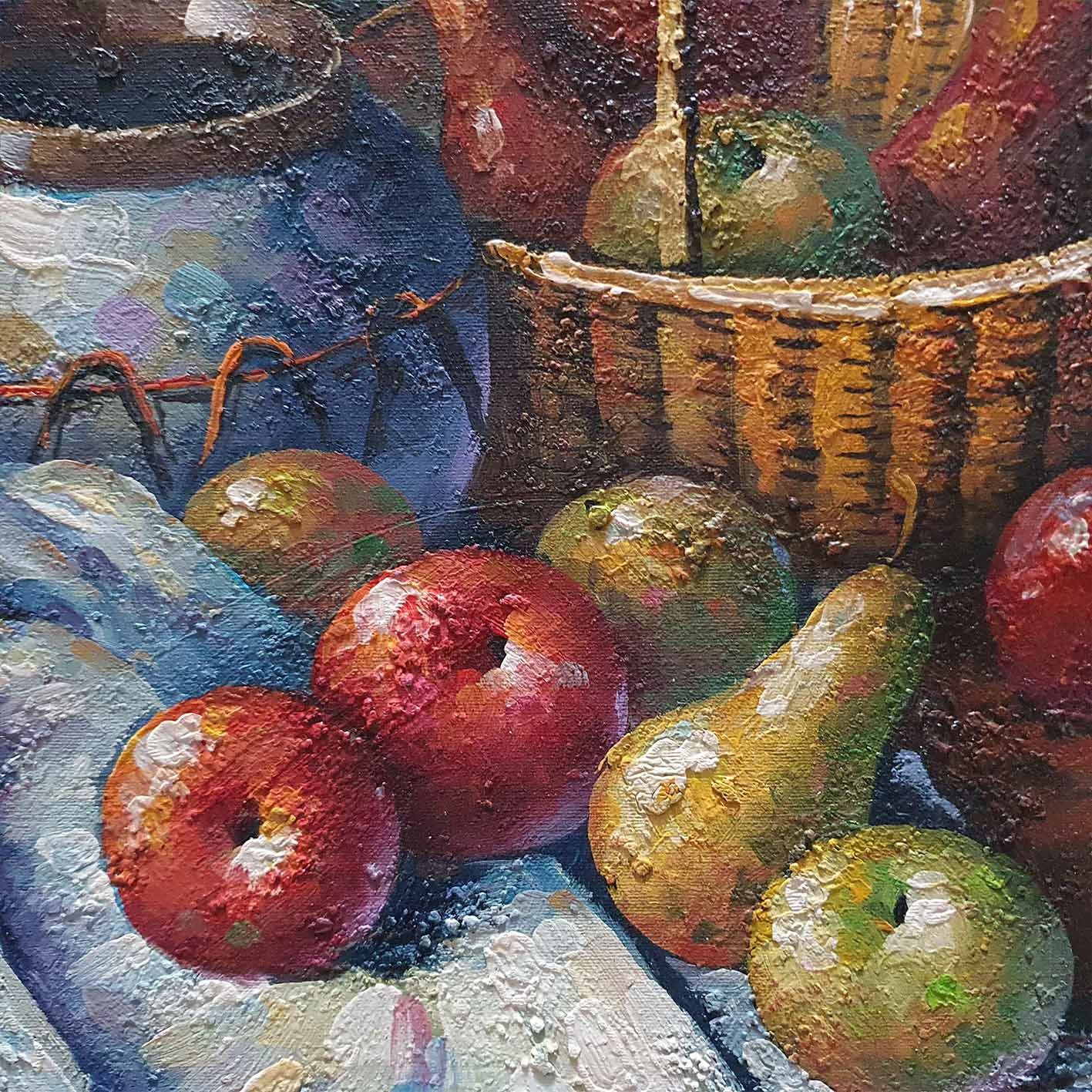 Cuadro Bodegon Manta 60x50 cm Textura