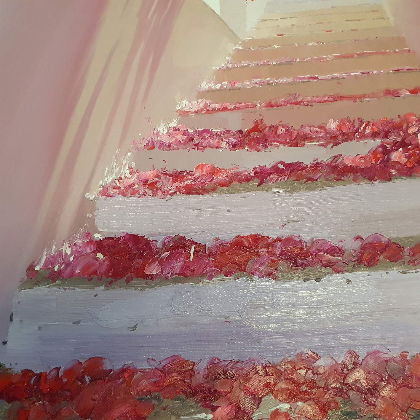 Cuadro Buganvilla Roja 80x120 cm Texturas