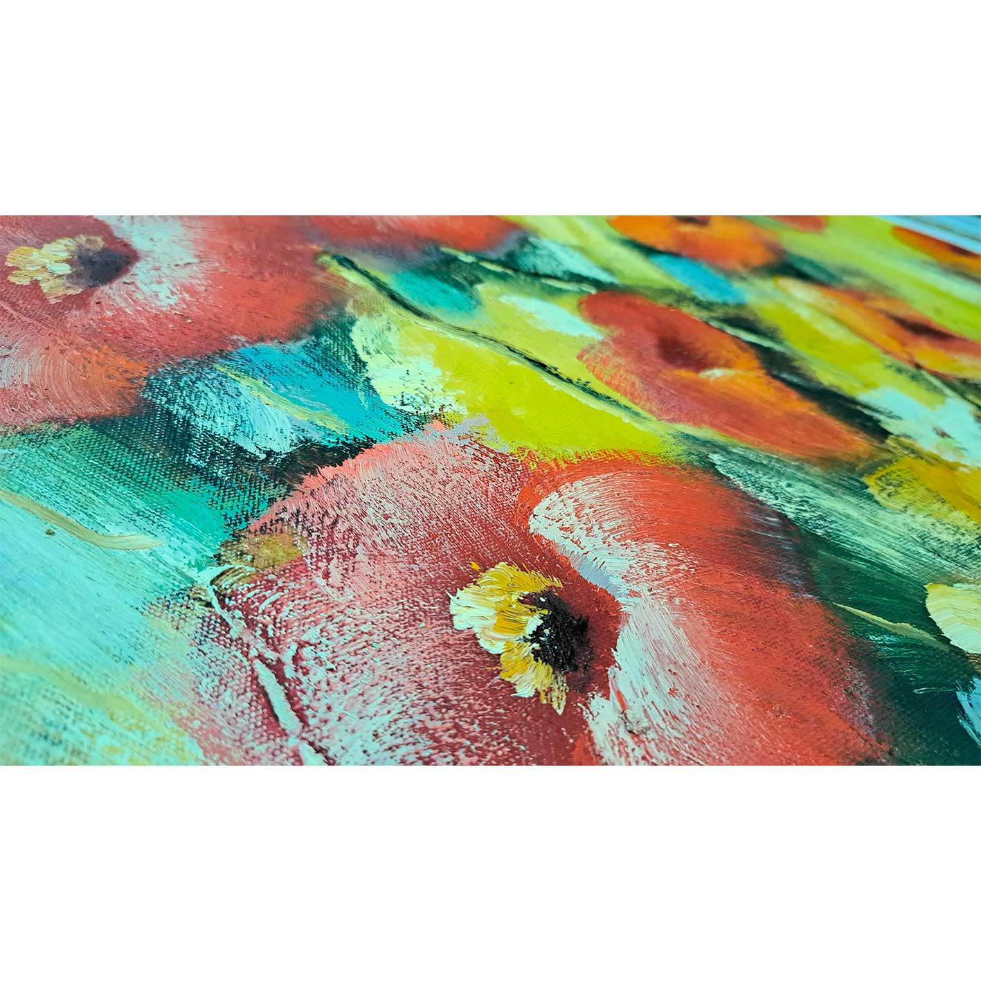 Cuadro Campos Amapola 60x50 cm Texturas