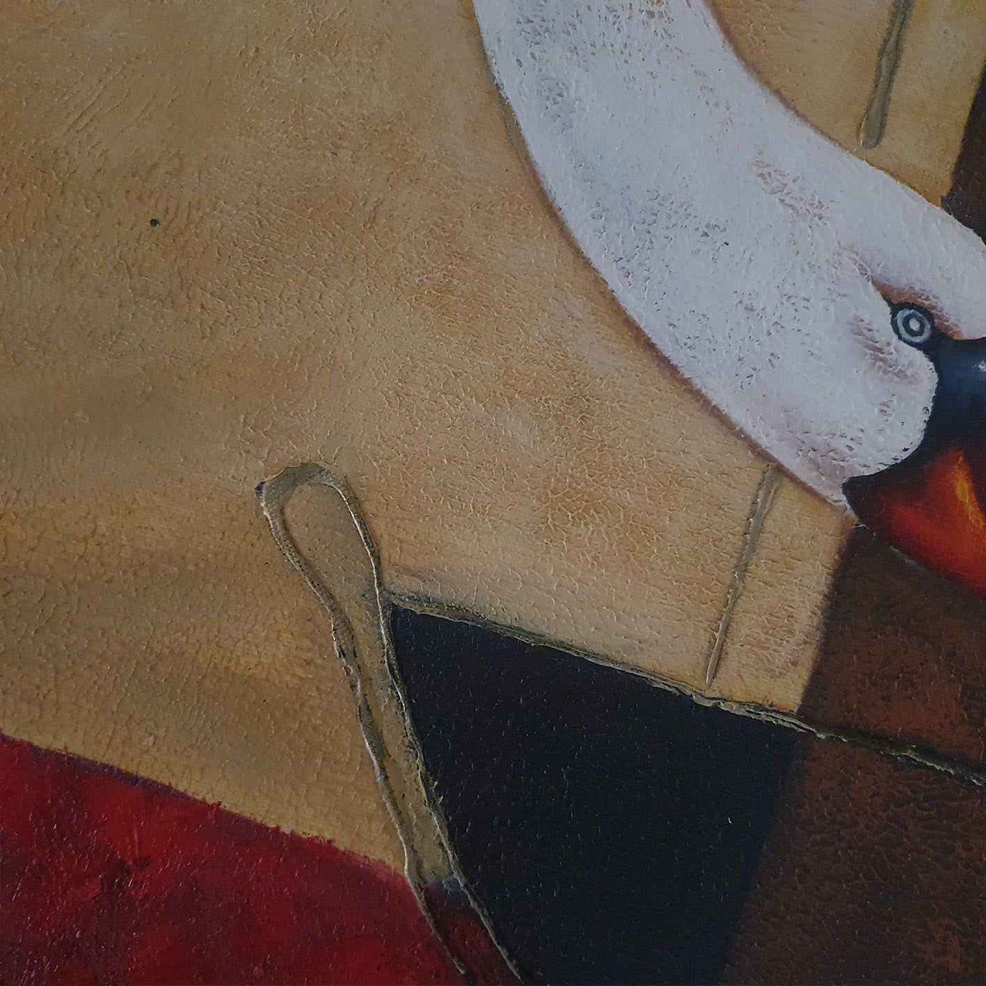 Cuadro Cisne Decora I 90x60 cm Texturas