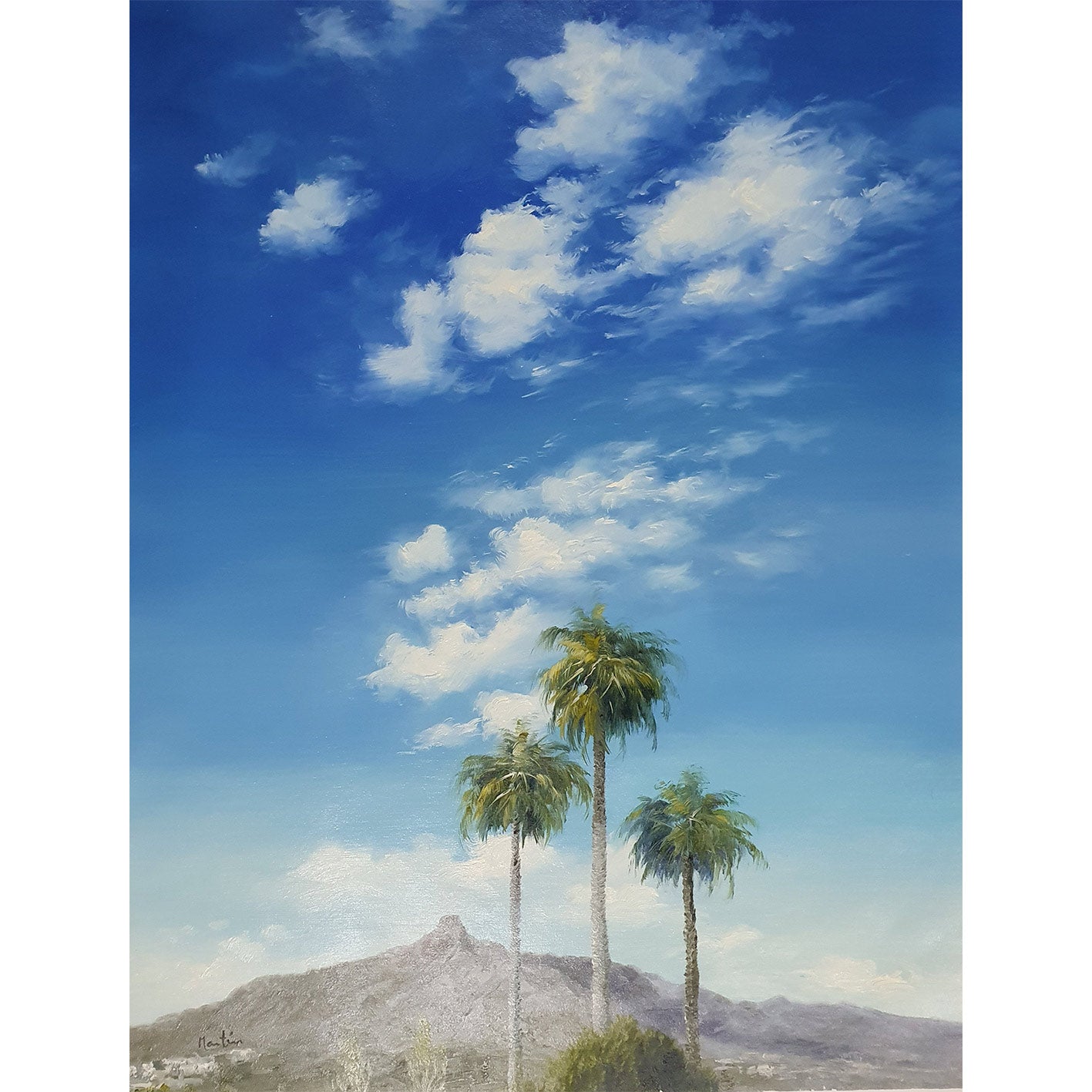 Cuadro Marbella Palmeras 82x101 cm