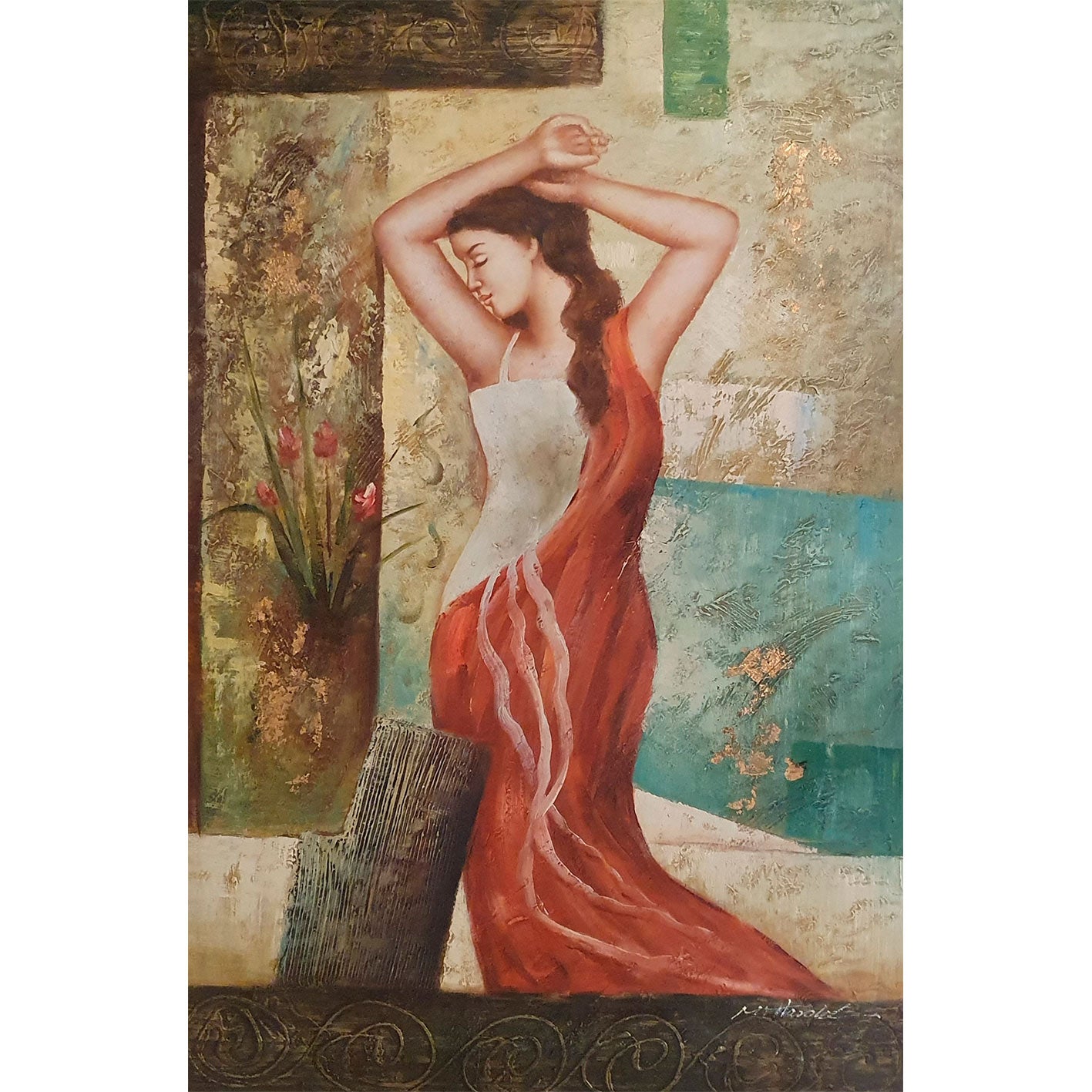 Cuadro Mujer Romana 60x90 cm
