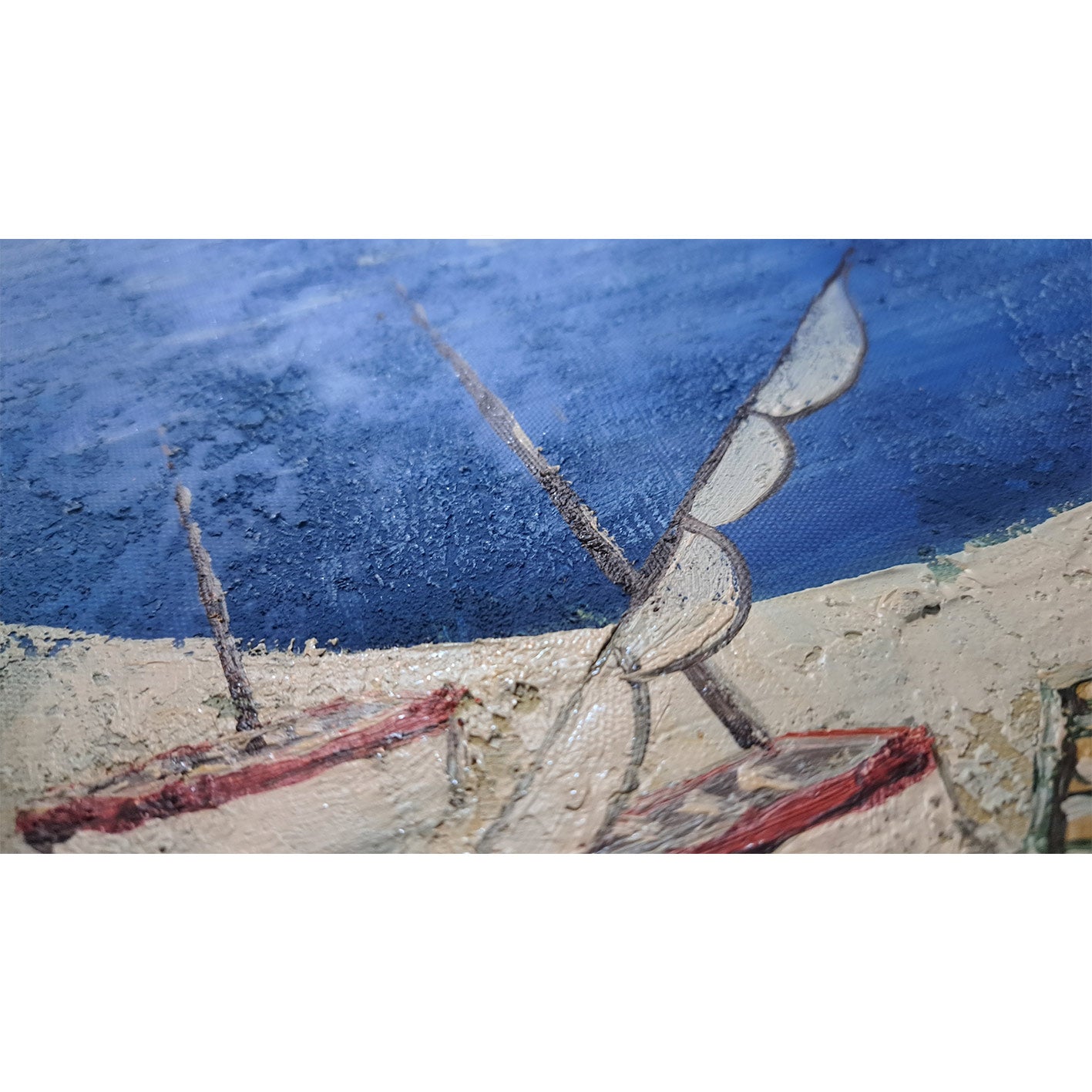 Cuadro Oleo Lienzo Ruta en bicicleta 90x60 cm