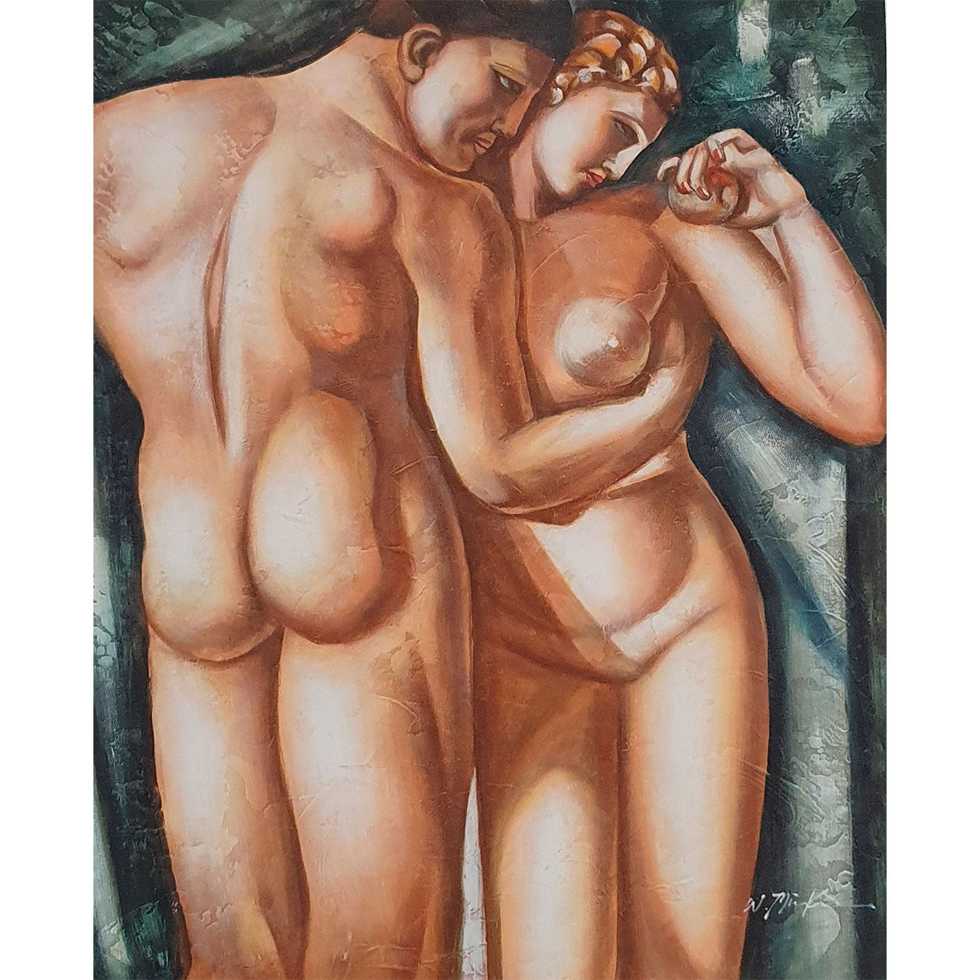 Cuadro Reproduccion Lempicka desnudos