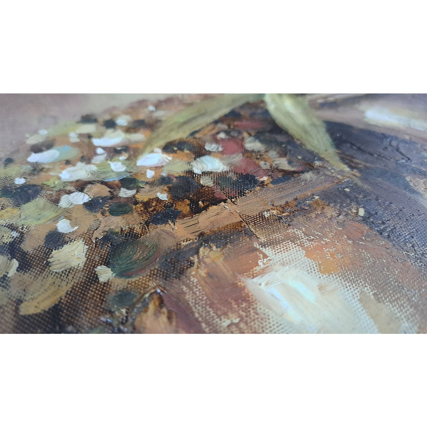 Cuadro Flores Blancas 50x60 cm