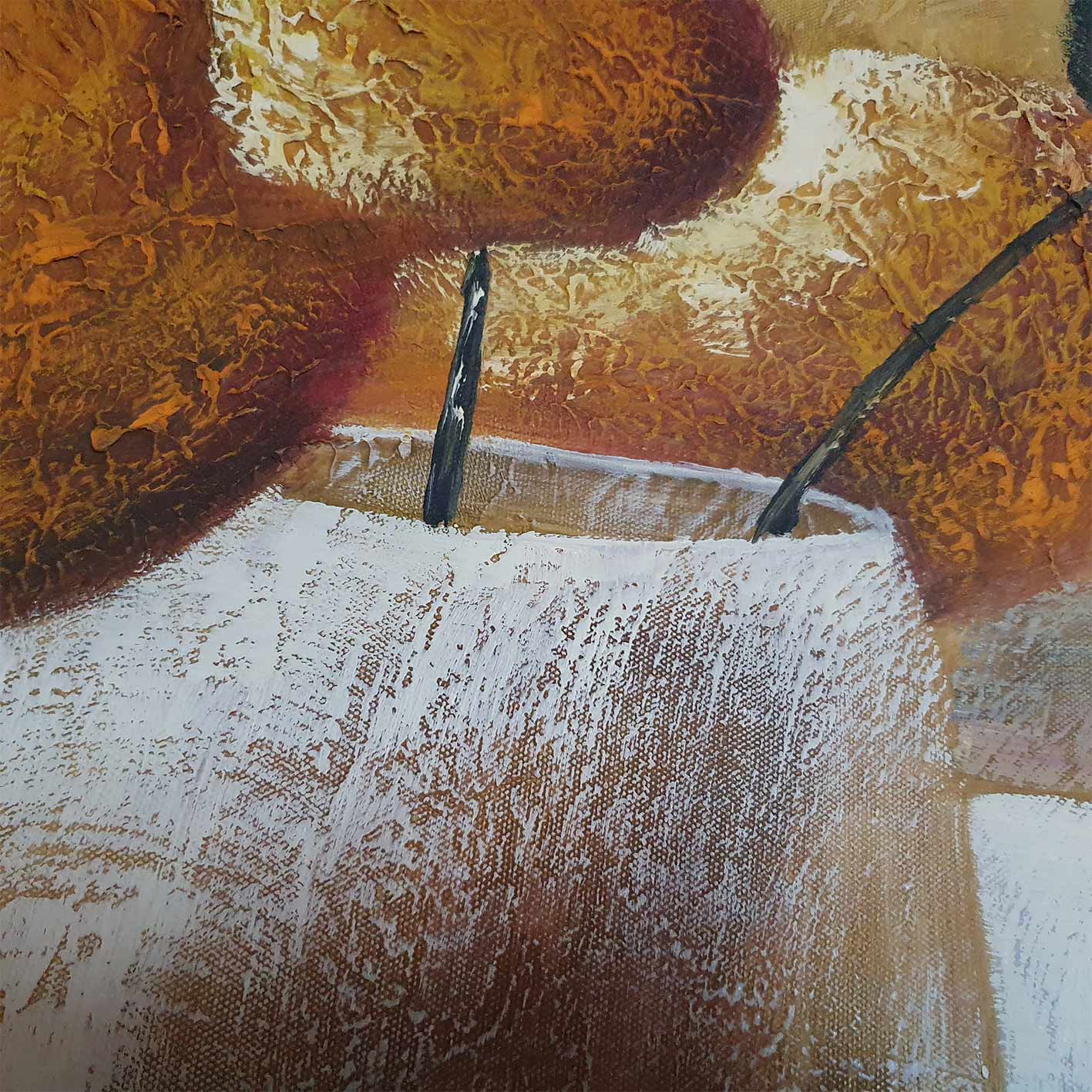 Cuadro Flores Deseo II 80x80 cm