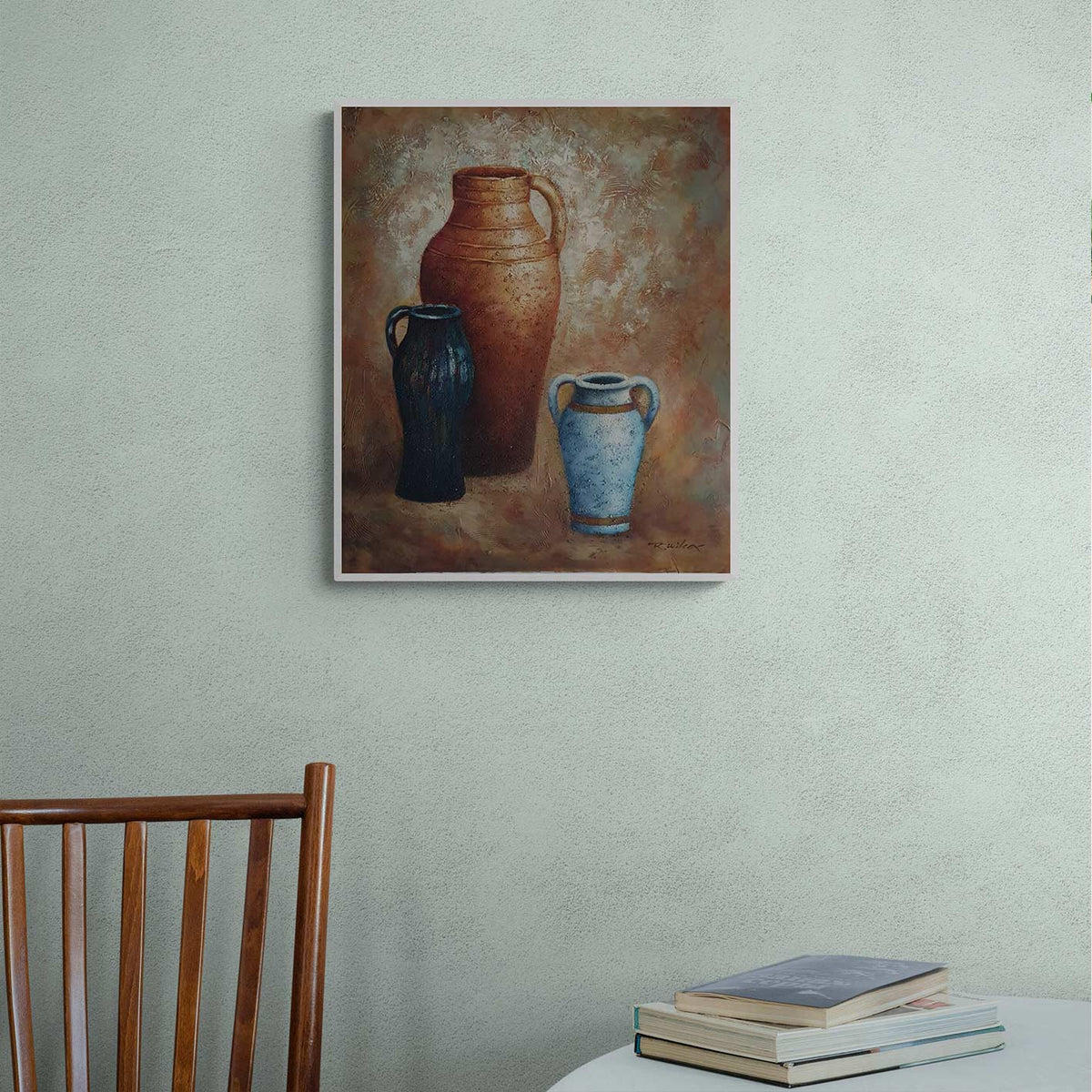 Cuadro Bodegon Anforas IV 50x60 cm