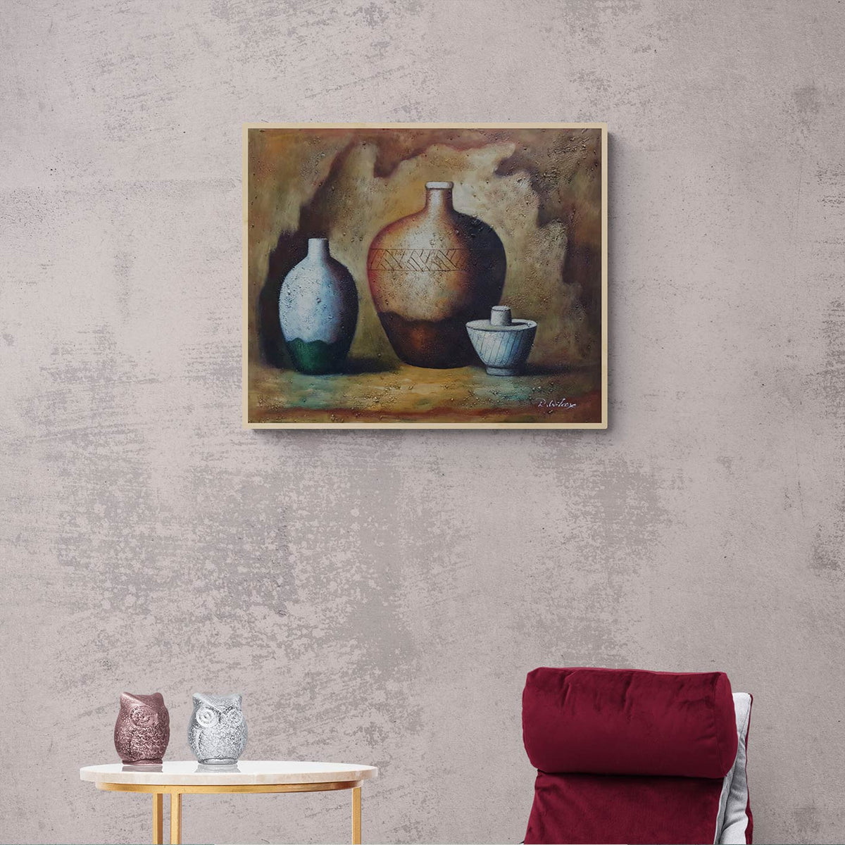 Cuadro Bodegon Decorativo 60x50 cm