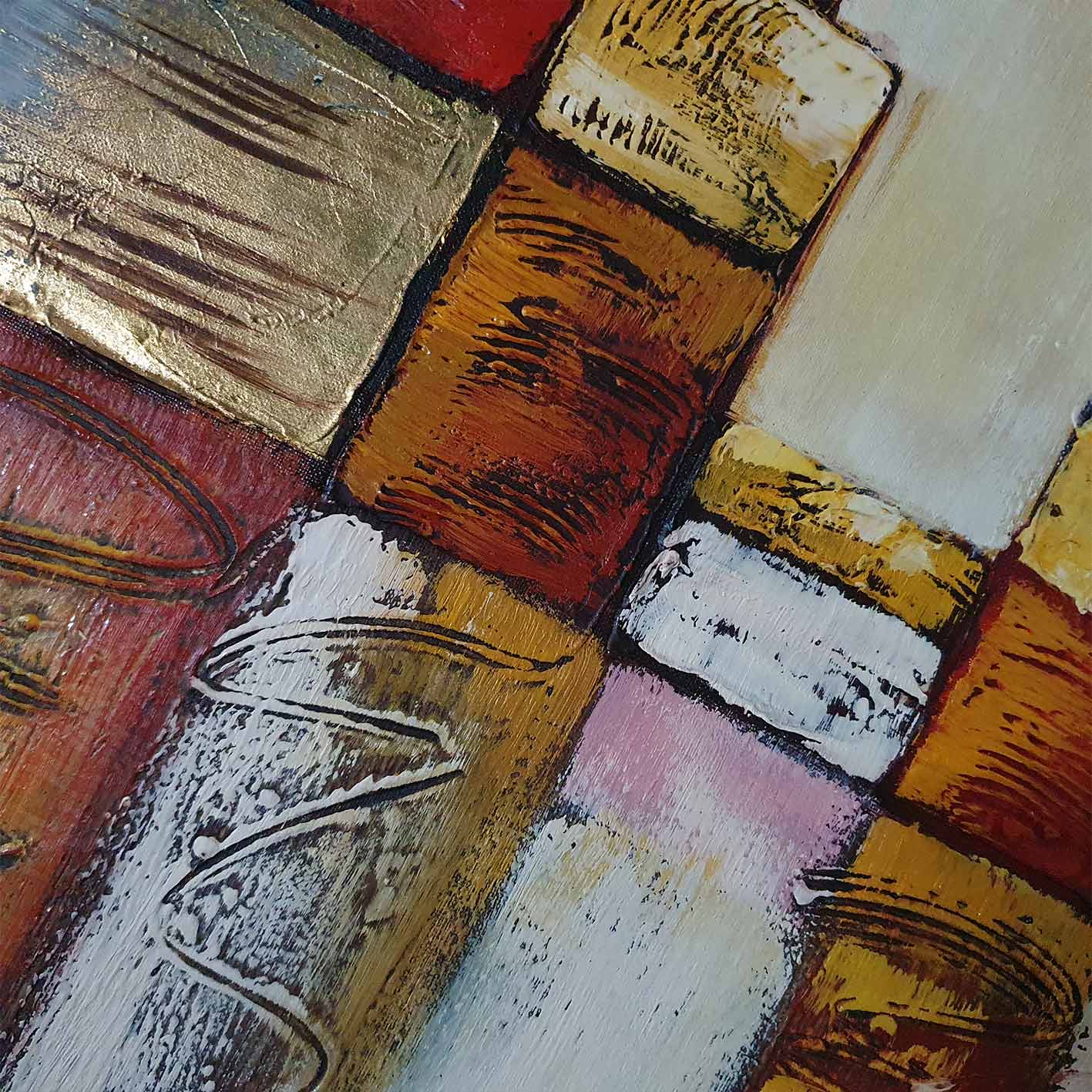 Cuadro Ciudad Moderna II 80x80 cm Texturas