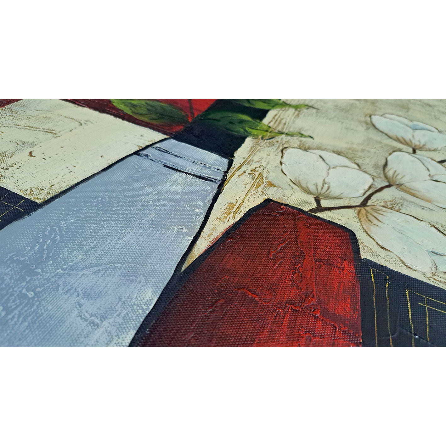 Cuadro Decoracion Floral 50x60 cm Textura