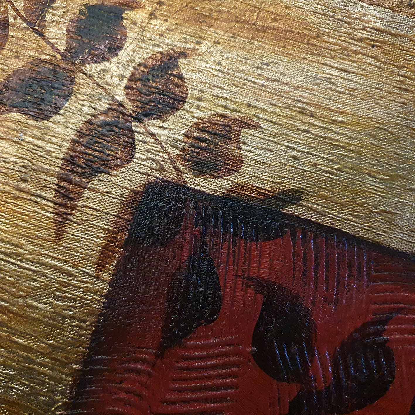 Cuadro Decoracion Flores Oros 120x40 cm Texturas