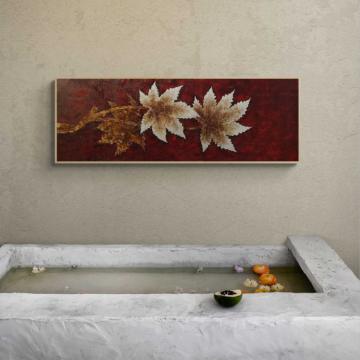 Cuadro Decorativo Palmera 120x40 cm