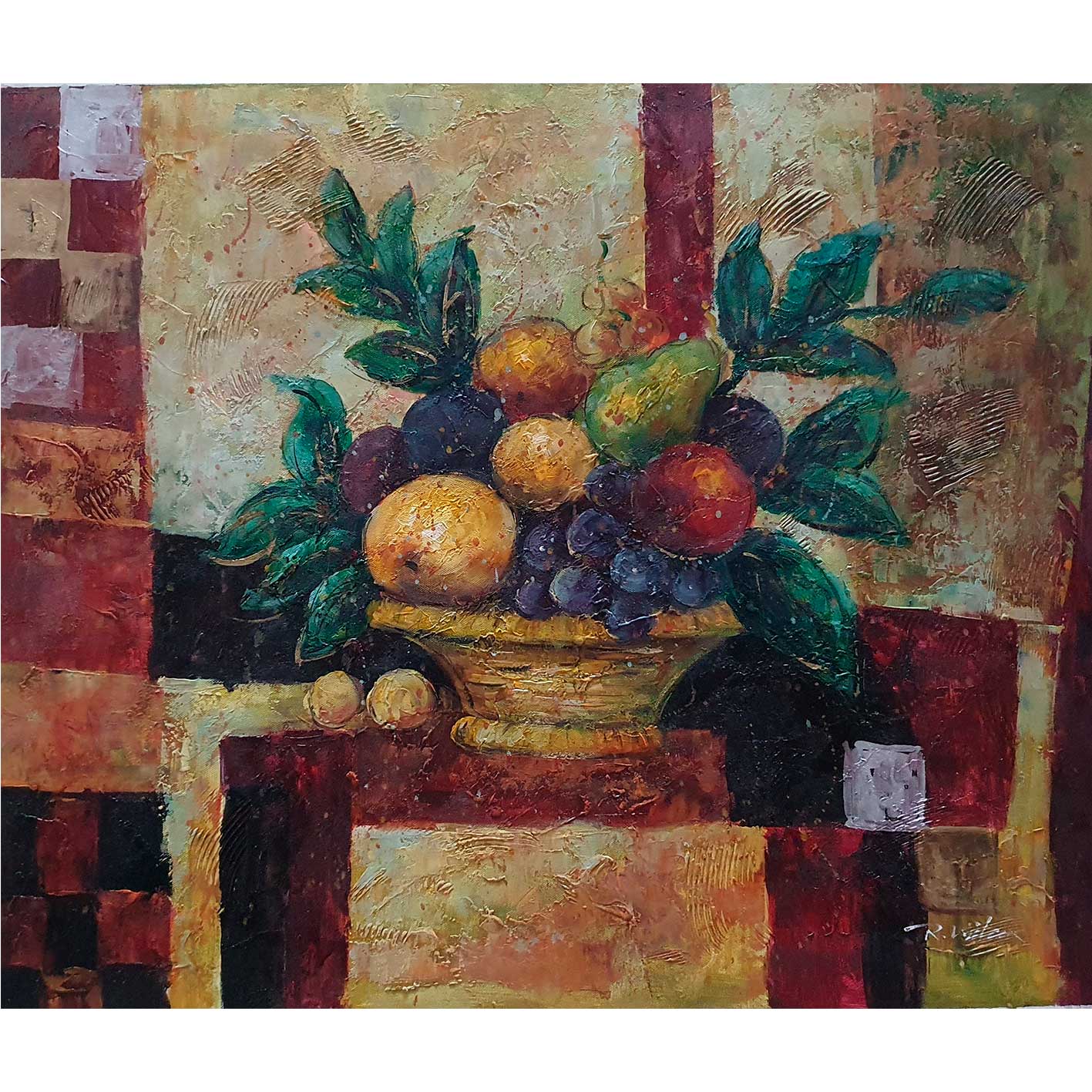 Cuadro Bodegon Adorno 60x50 cm