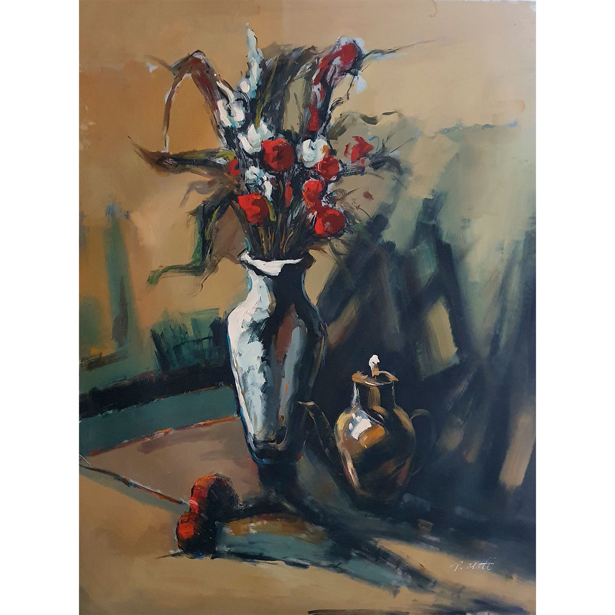 Cuadro Jarrón Ramito 90x120 cm