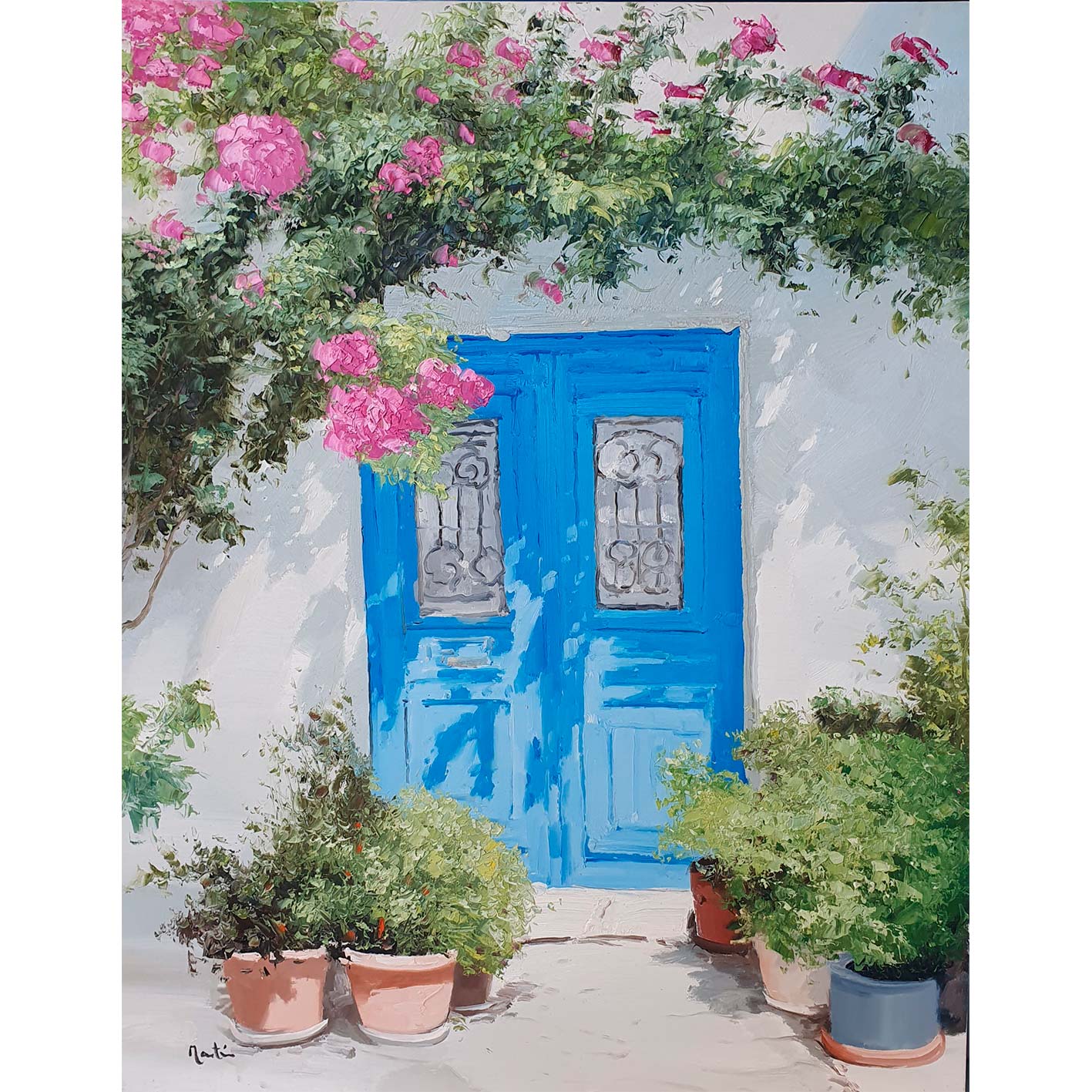 Cuadro Puerta Buganvilla 82x102 cm