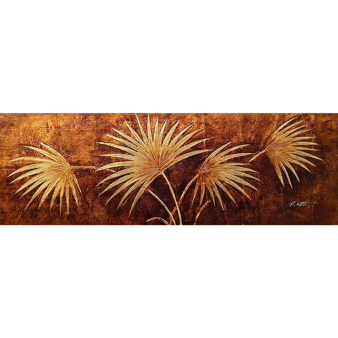 Cuadro Decorativo Palma 120x40 cm